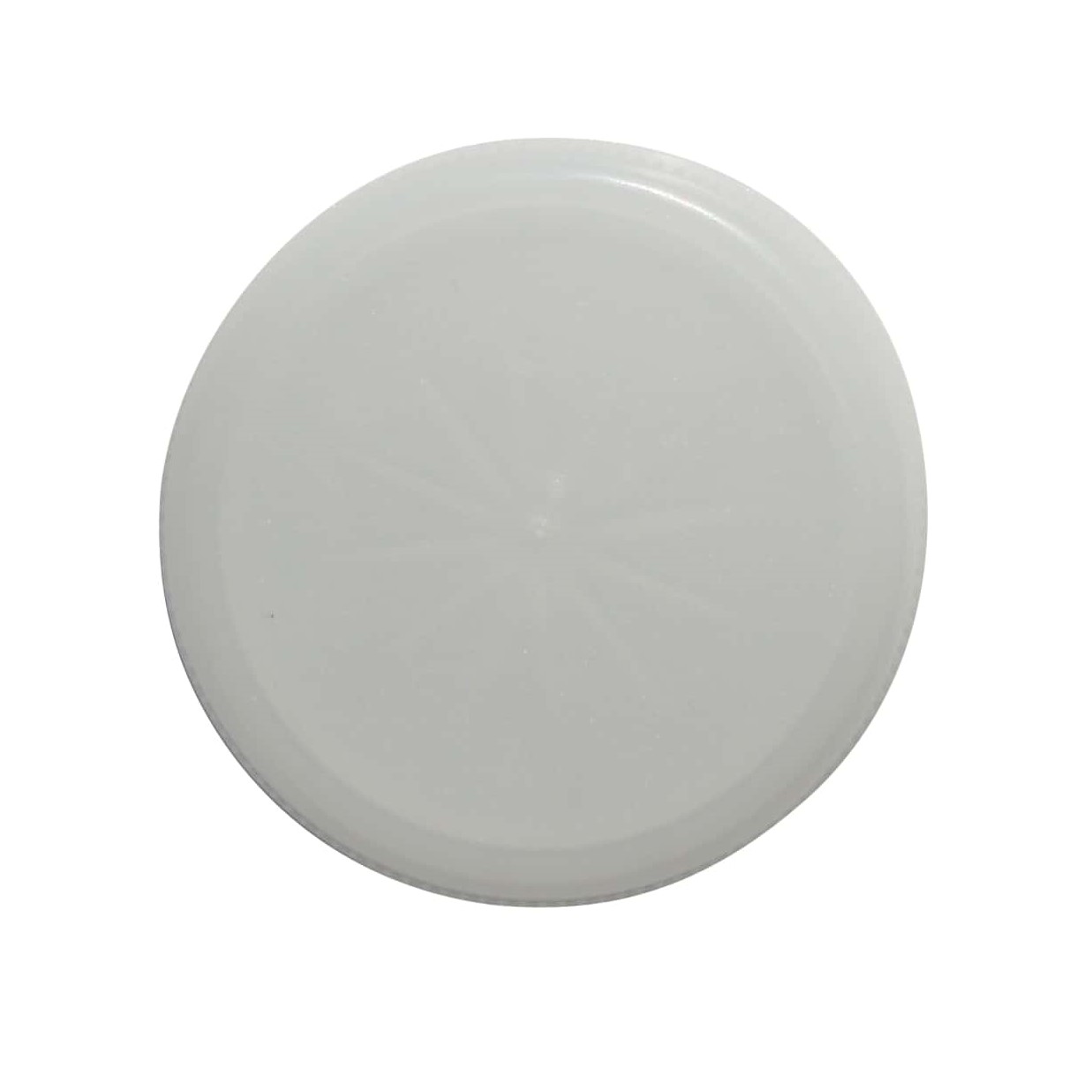 Винтова капачка двустартова резба, PE пластмаса, бяла, за затваряне: PET 38 mm