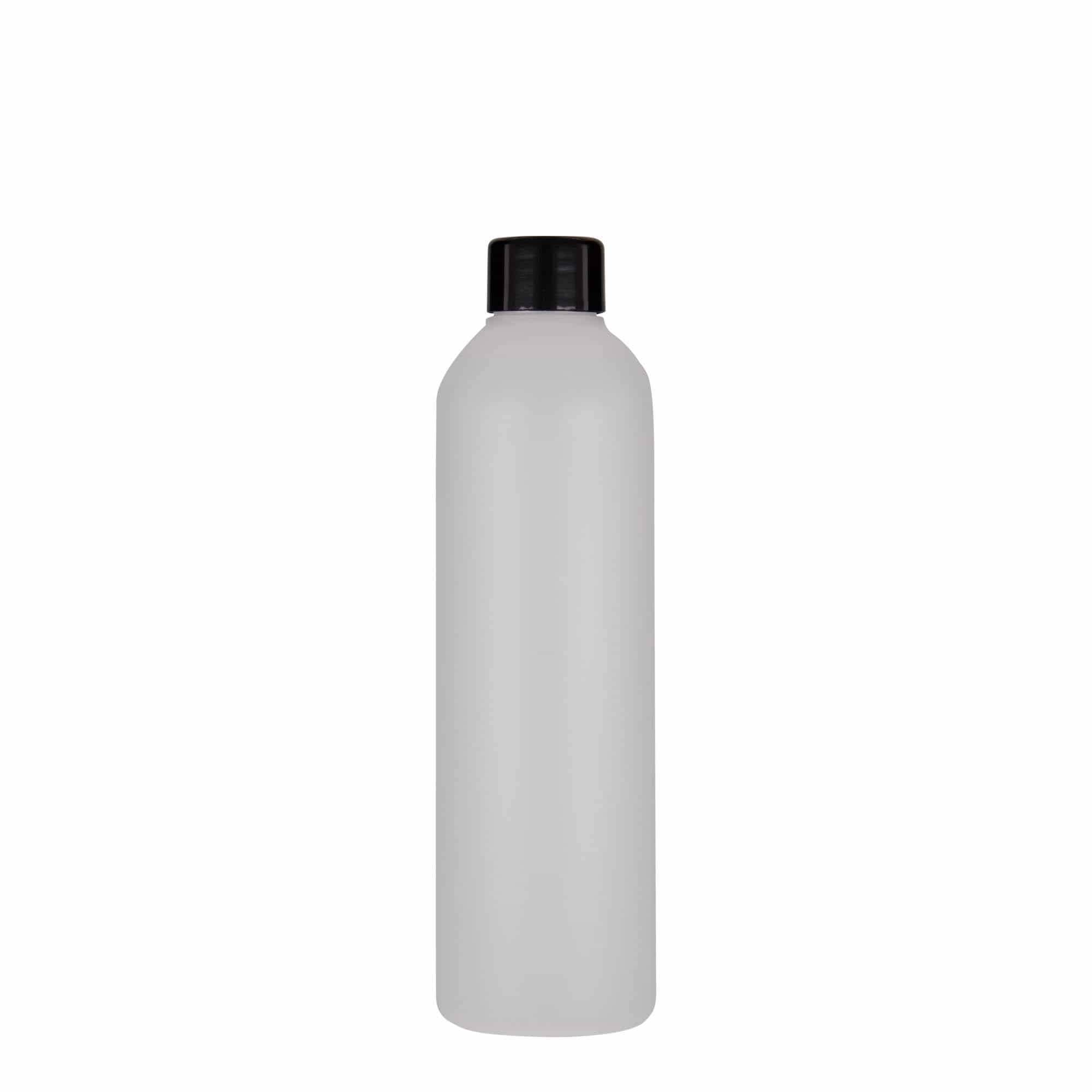 250 ml пластмасова бутилка „Tuffy“, HDPE, естествен цвят, затваряне: винтова капачка 24/410