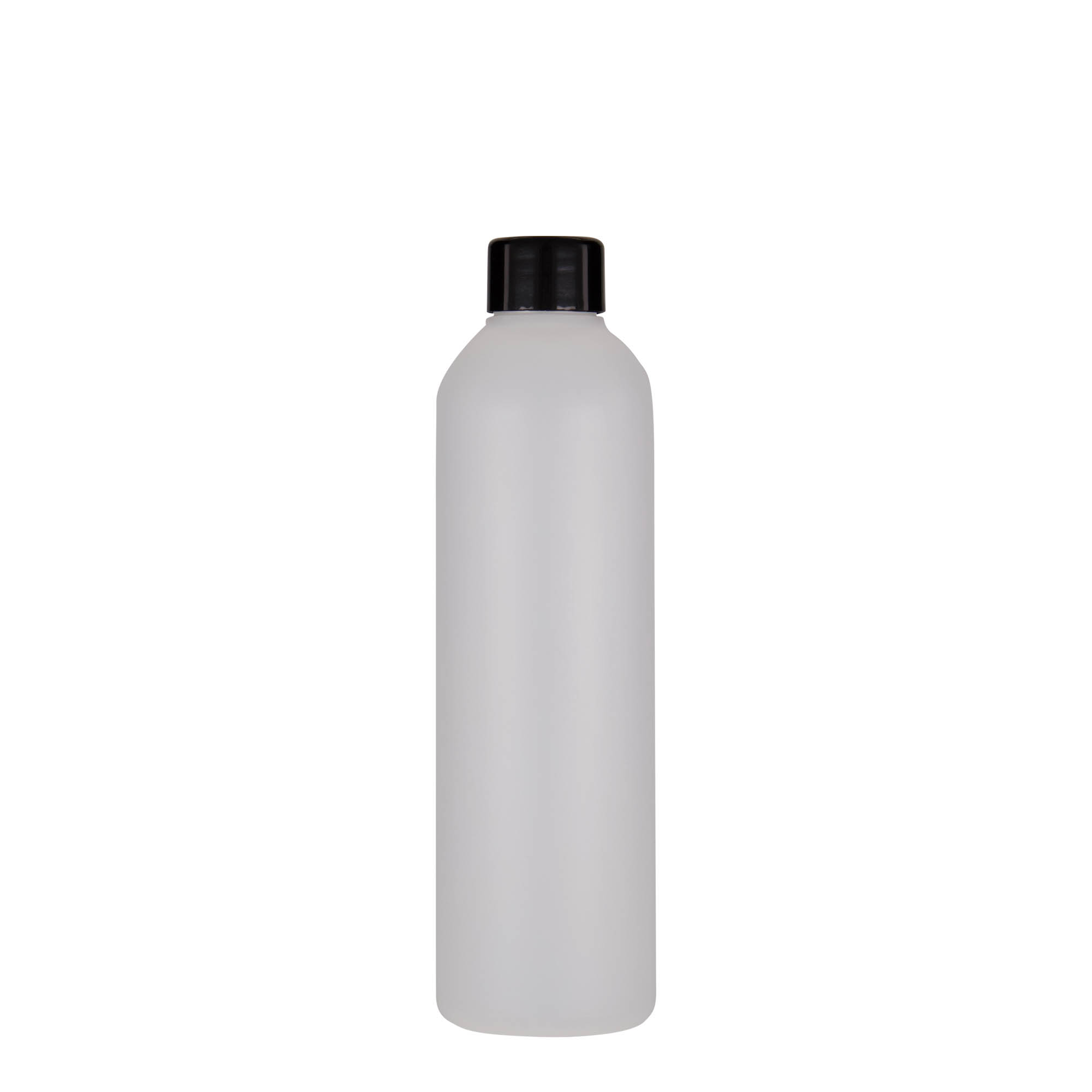 250 мл пластмасова бутилка „Tuffy“, HDPE, естествен цвят, гърло: 24/410