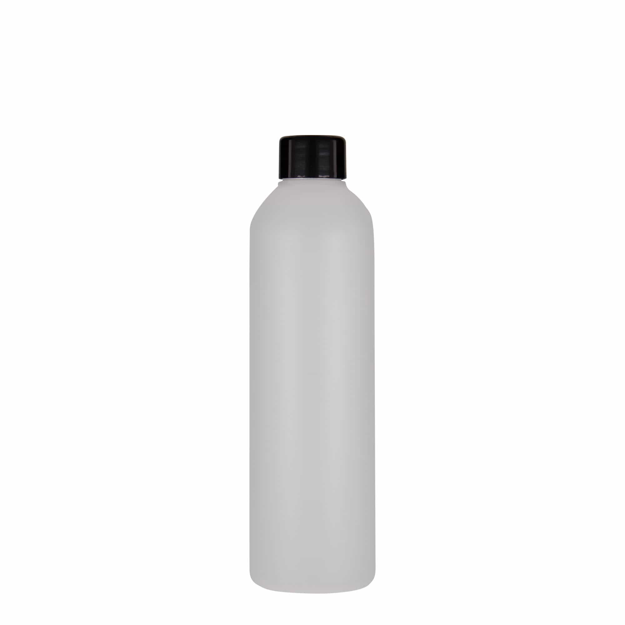 250 мл пластмасова бутилка „Tuffy“, HDPE, естествен цвят, гърло: 24/410