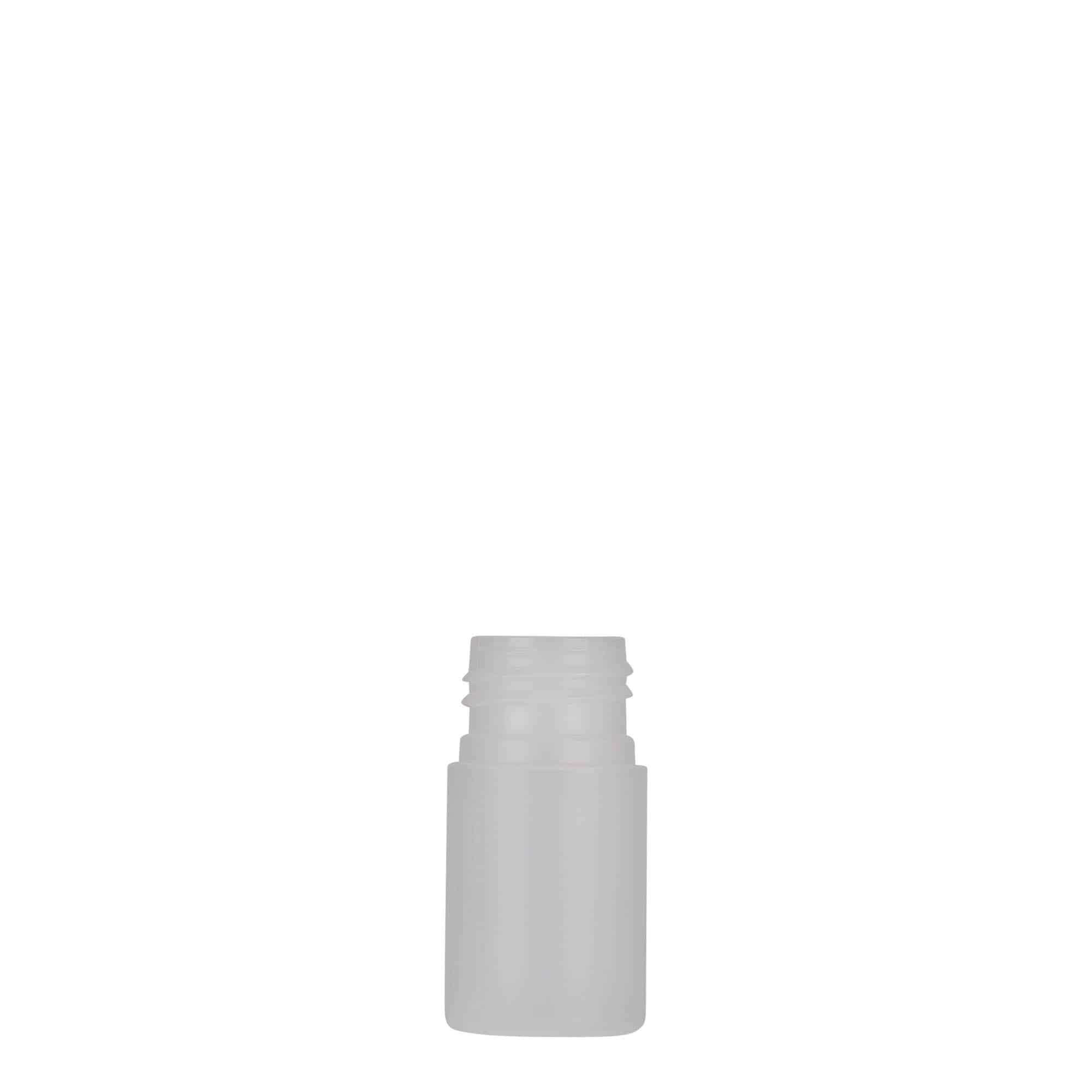 15 ml пластмасова бутилка „Tuffy“, HDPE, естествен цвят, затваряне: винтова капачка GPI 24/410 15 ml пластмасова бутилка „Tuffy“, HDPE, естествен цвят, затваряне: винтова капачка GPI 24/410