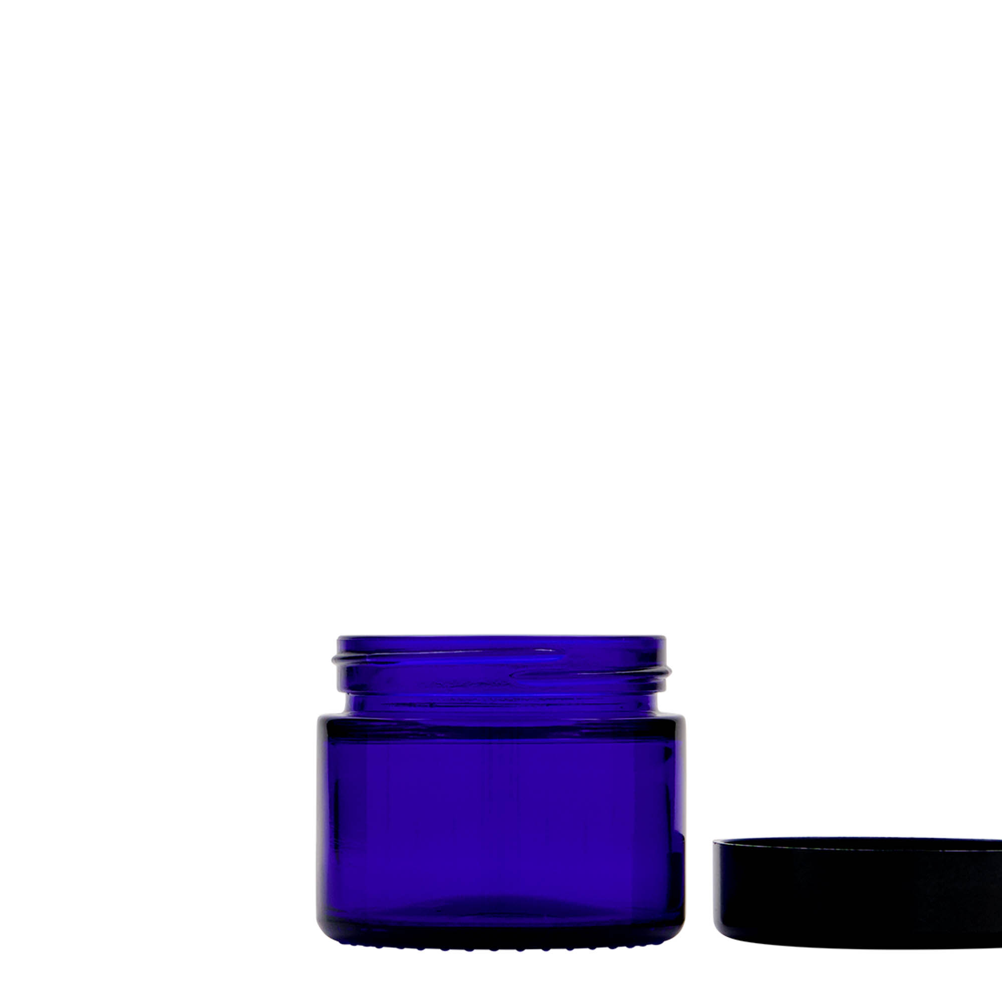 50 мл буркан „Blue Edition“, стъкло, кралскосиньо, отвор: винтова капачка 50 мл буркан „Blue Edition“, стъкло, кралскосиньо, отвор: винтова капачка