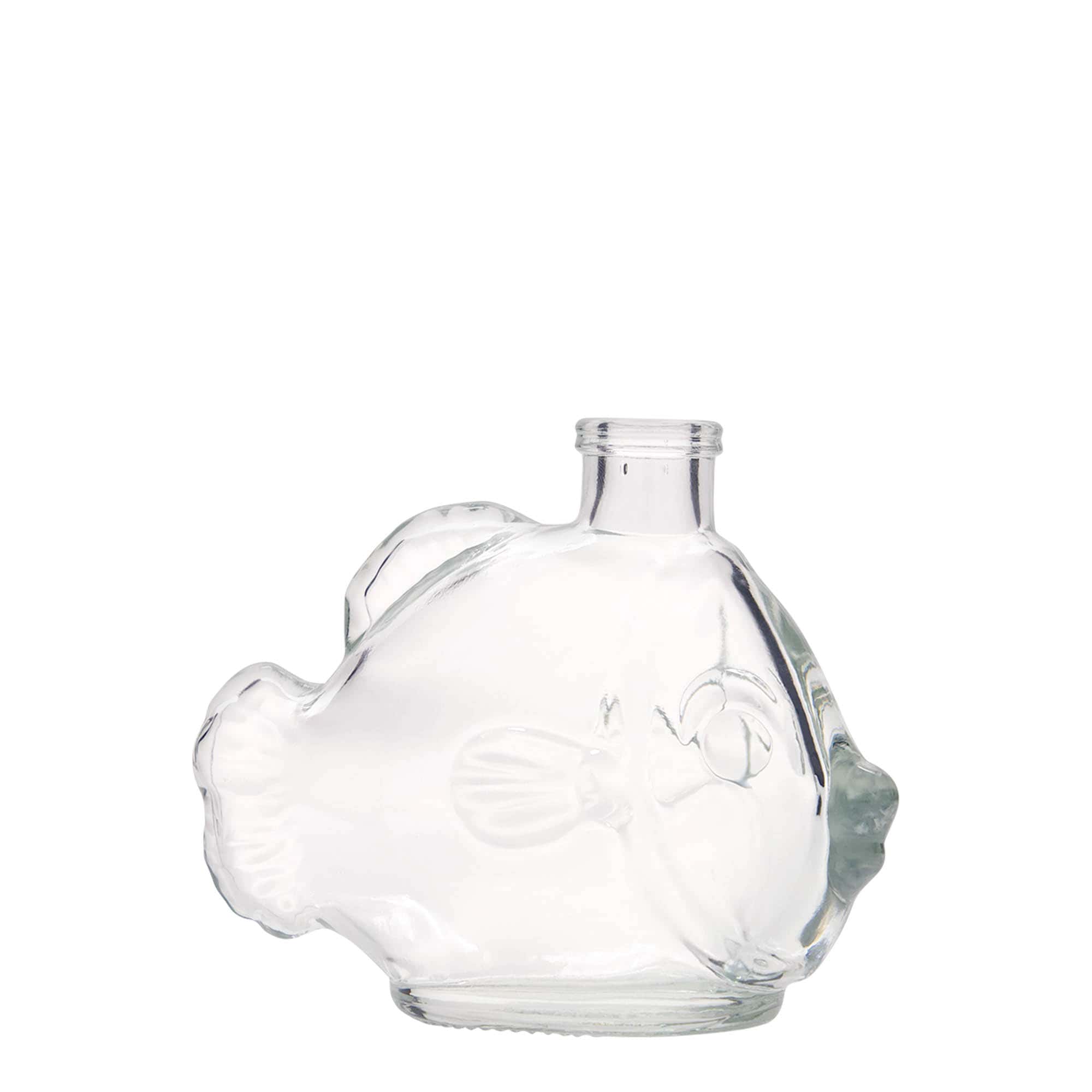 200 ml стъклена бутилка „Риба“, затваряне: коркова тапа