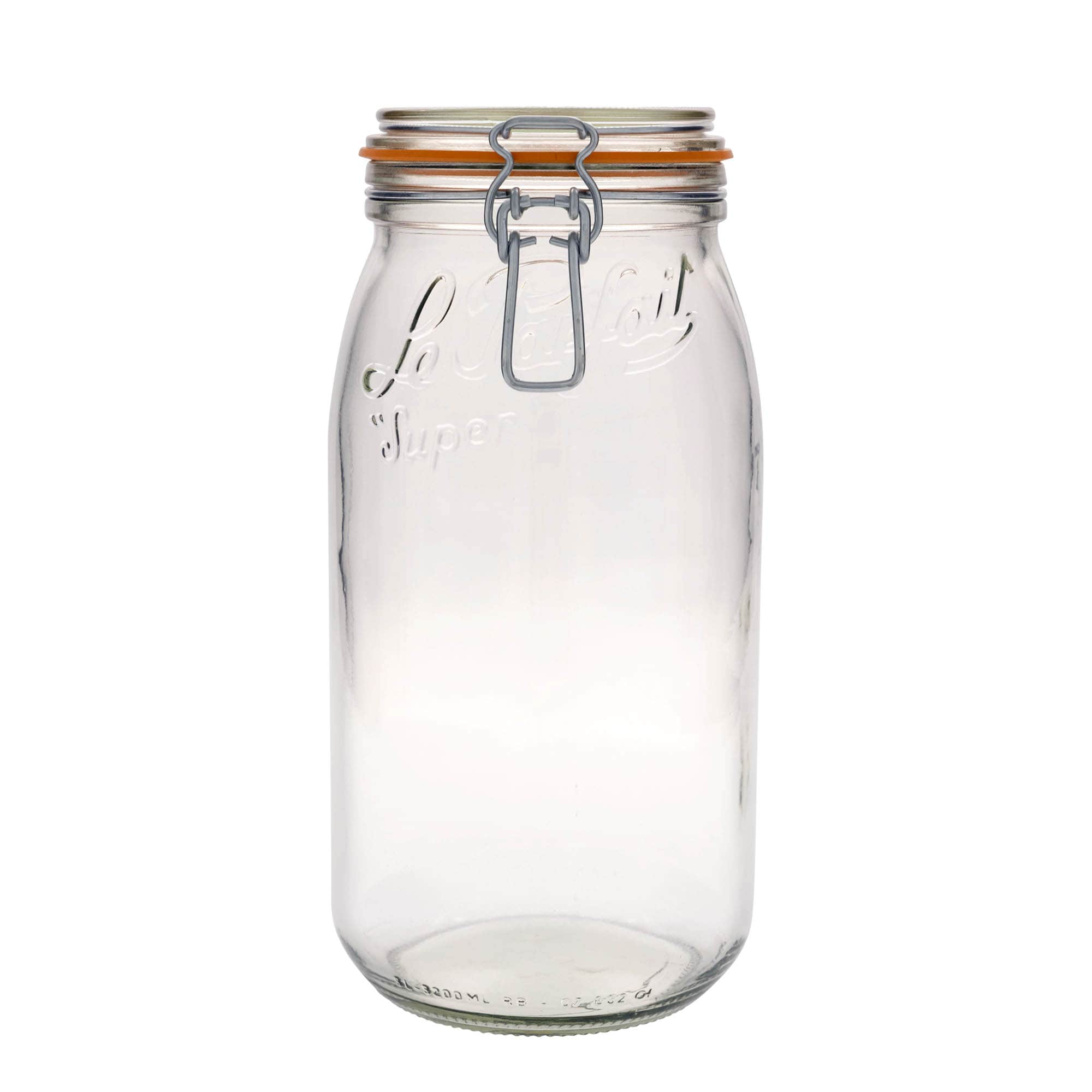 3000 ml буркан с клипс „Le Parfait Super Bocal“, затваряне: капак с клипс