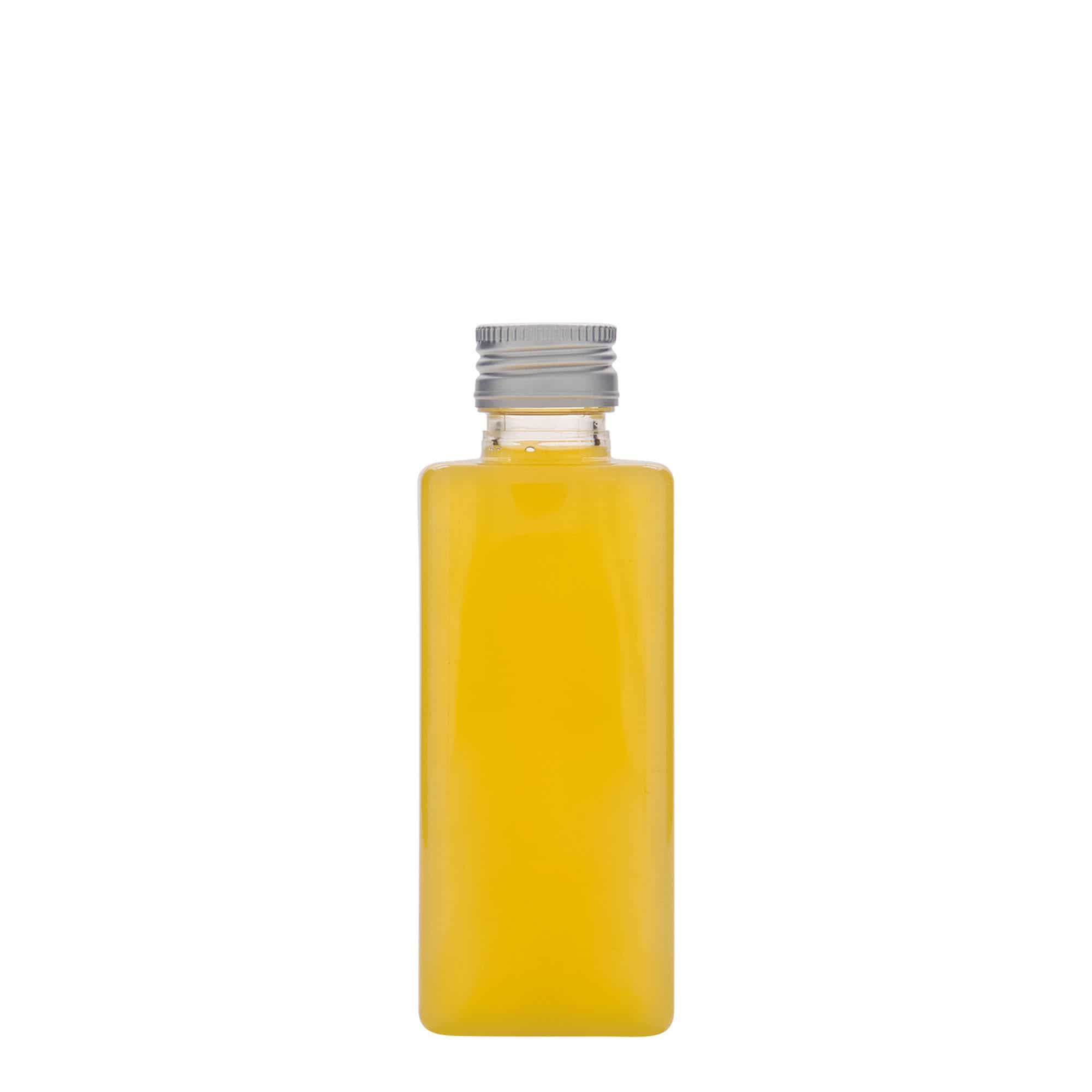 250 ml PET бутилка „Karl“, квадратна, пластмасова, затваряне: капачка PP 28