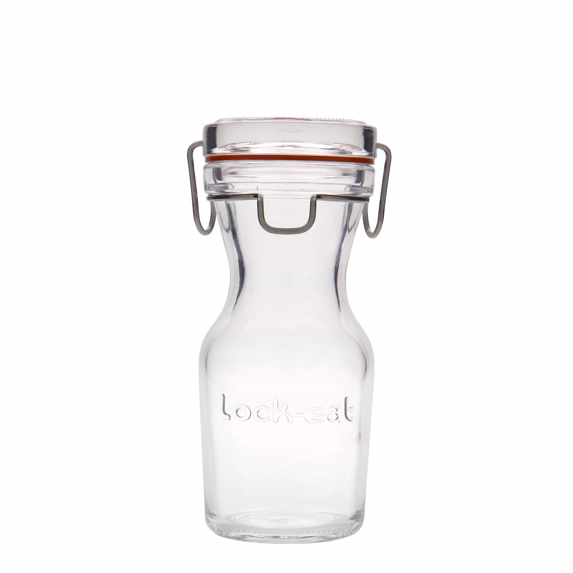 250 ml стъклена гарафа „Lock-Eat“, затваряне: капак с клипс