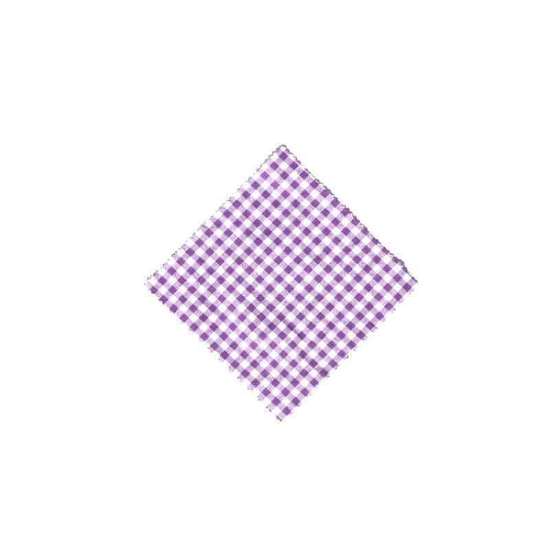 Платнена кърпичка карирана 12x12, квадратна, текстилна, люлякова, затваряне: TO38-TO53 Платнена кърпичка карирана 12x12, квадратна, текстилна, люлякова, затваряне: TO38-TO53