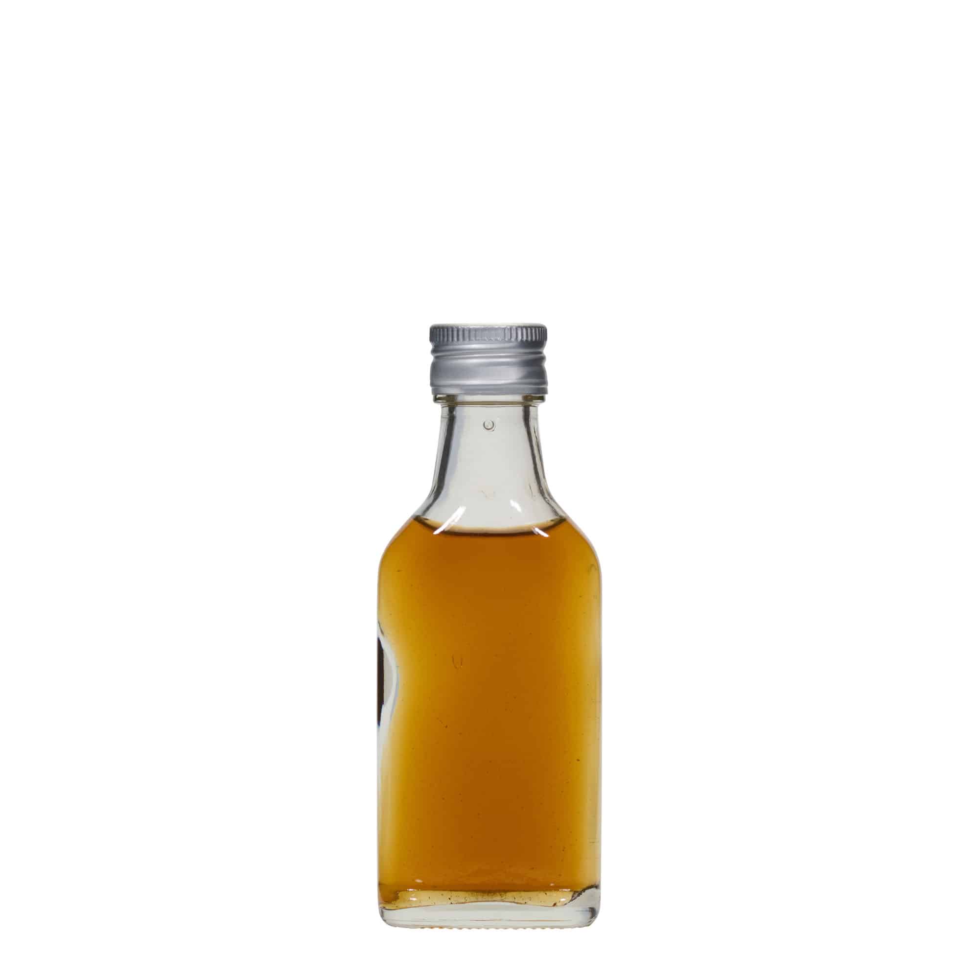 40 ml джобна бутилка, правоъгълна, затваряне: капачка PP 22