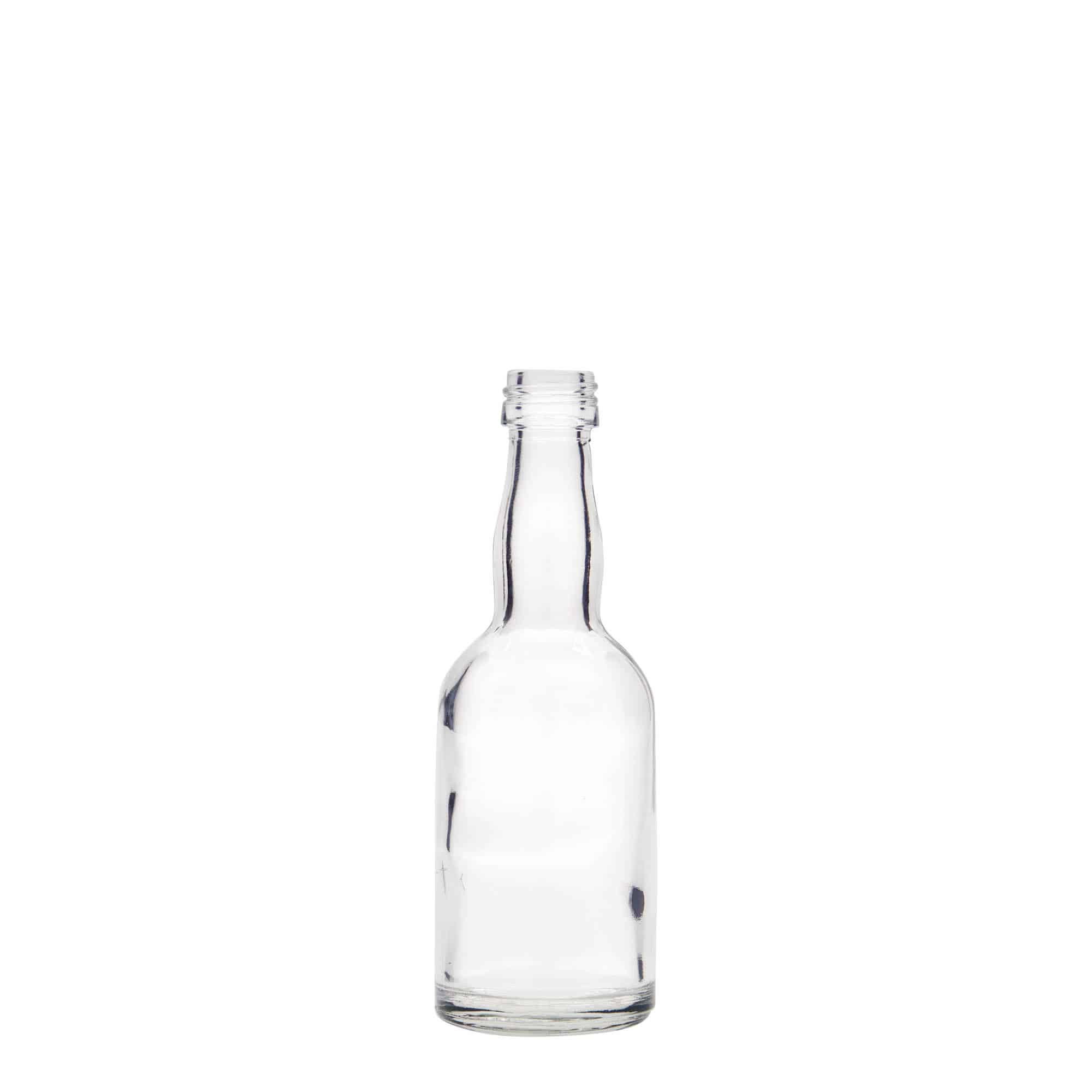 50 ml стъклена бутилка „Proba“, затваряне: капачка PP 18 50 ml стъклена бутилка „Proba“, затваряне: капачка PP 18