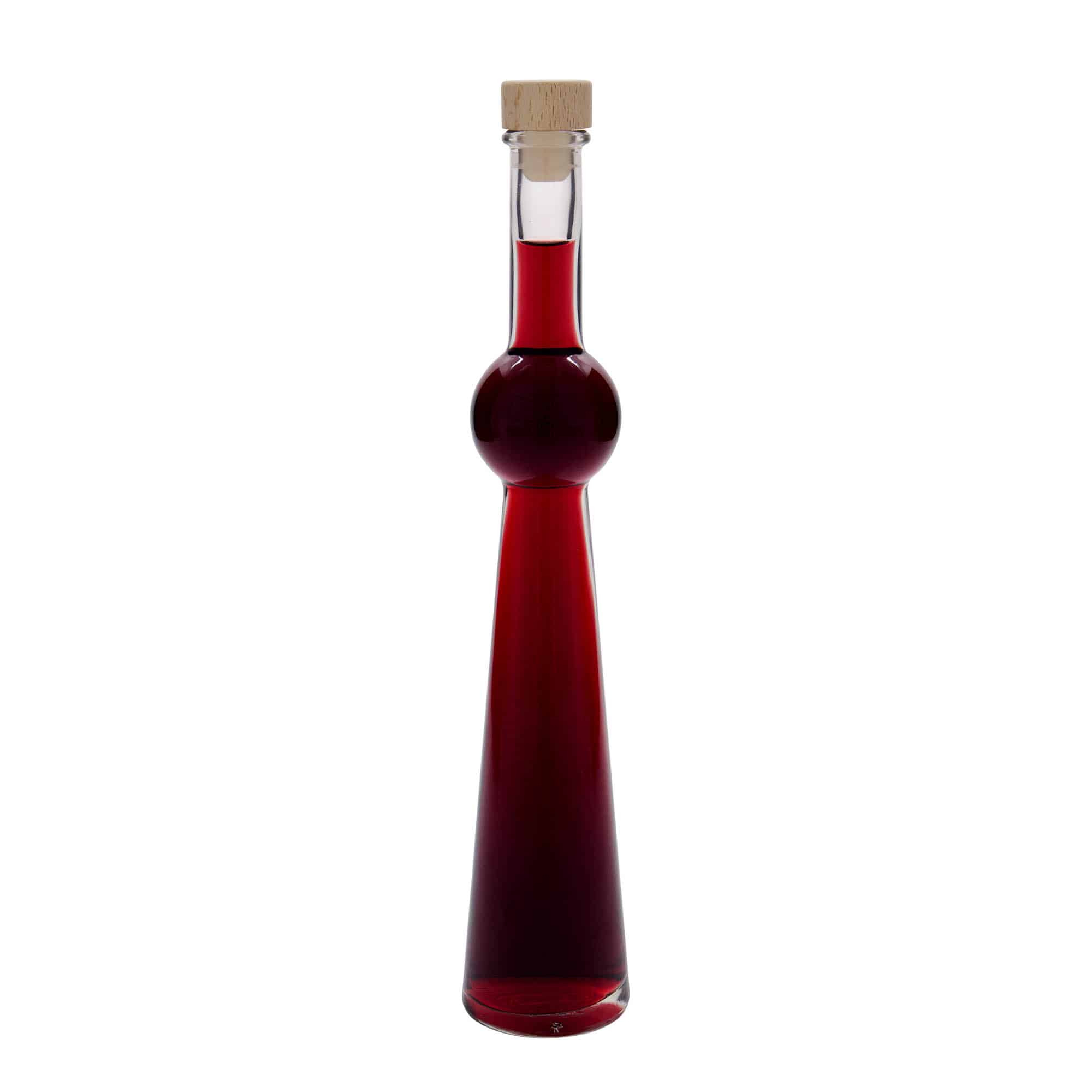 200 ml стъклена бутилка „Supernova“, затваряне: коркова тапа