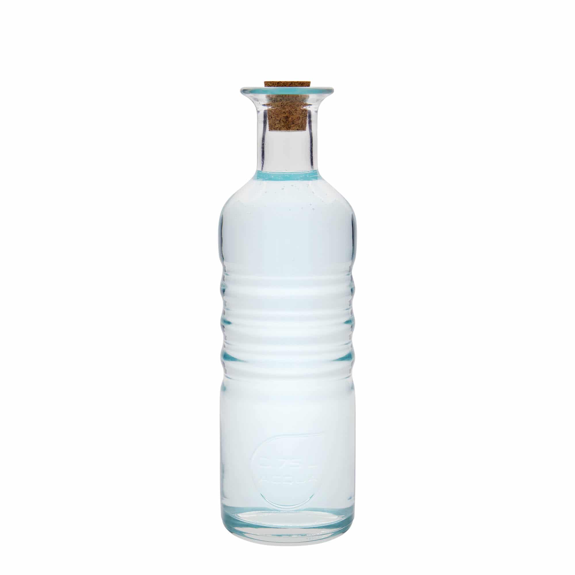 750 ml стъклена бутилка „Optima Acqua“, затваряне: коркова тапа