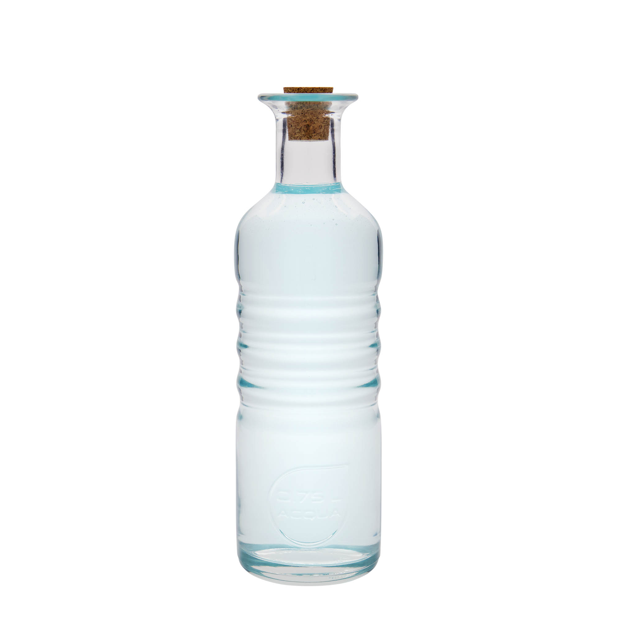 750 мл стъклена бутилка 'Optima Acqua', гърло: корк