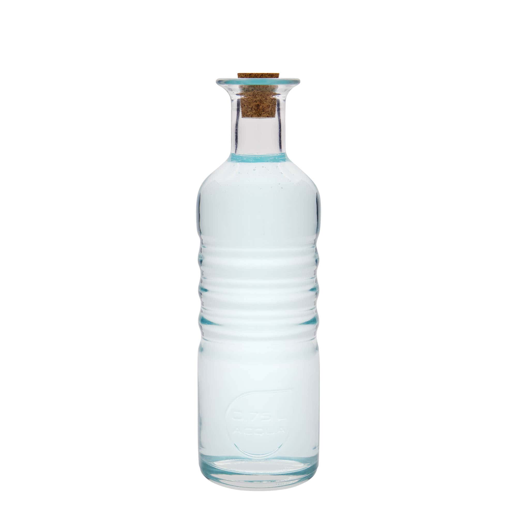 750 мл стъклена бутилка 'Optima Acqua', гърло: корк