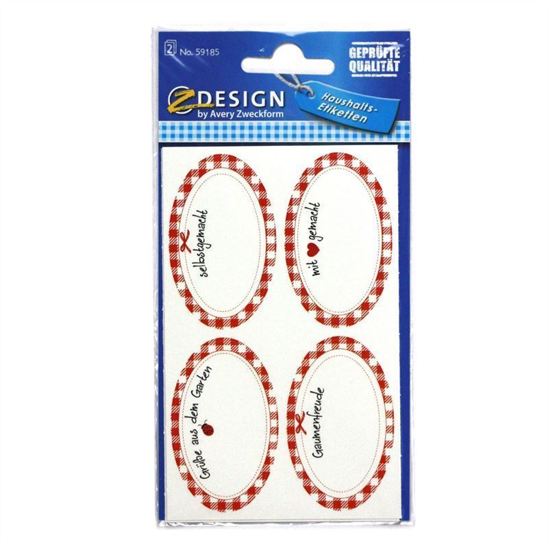 Zweckform етикети „Ръчно изработено“, овални, хартия, многоцветни Zweckform етикети „Ръчно изработено“, овални, хартия, многоцветни