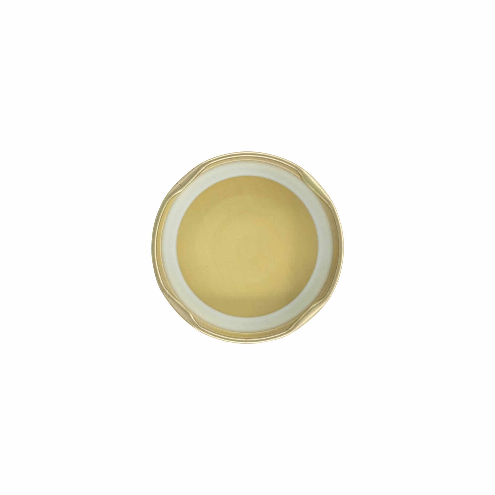 Винтова капачка, ламарина, златиста, за отвор: TO 58