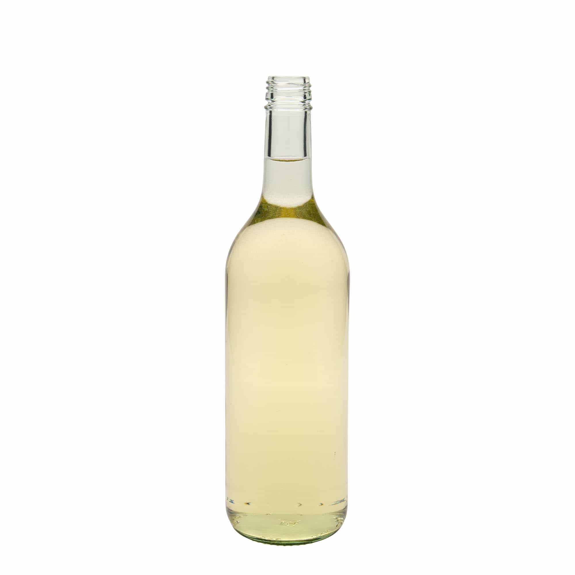 750 ml стъклена бутилка „Бордо“, затваряне: капачка PP 28