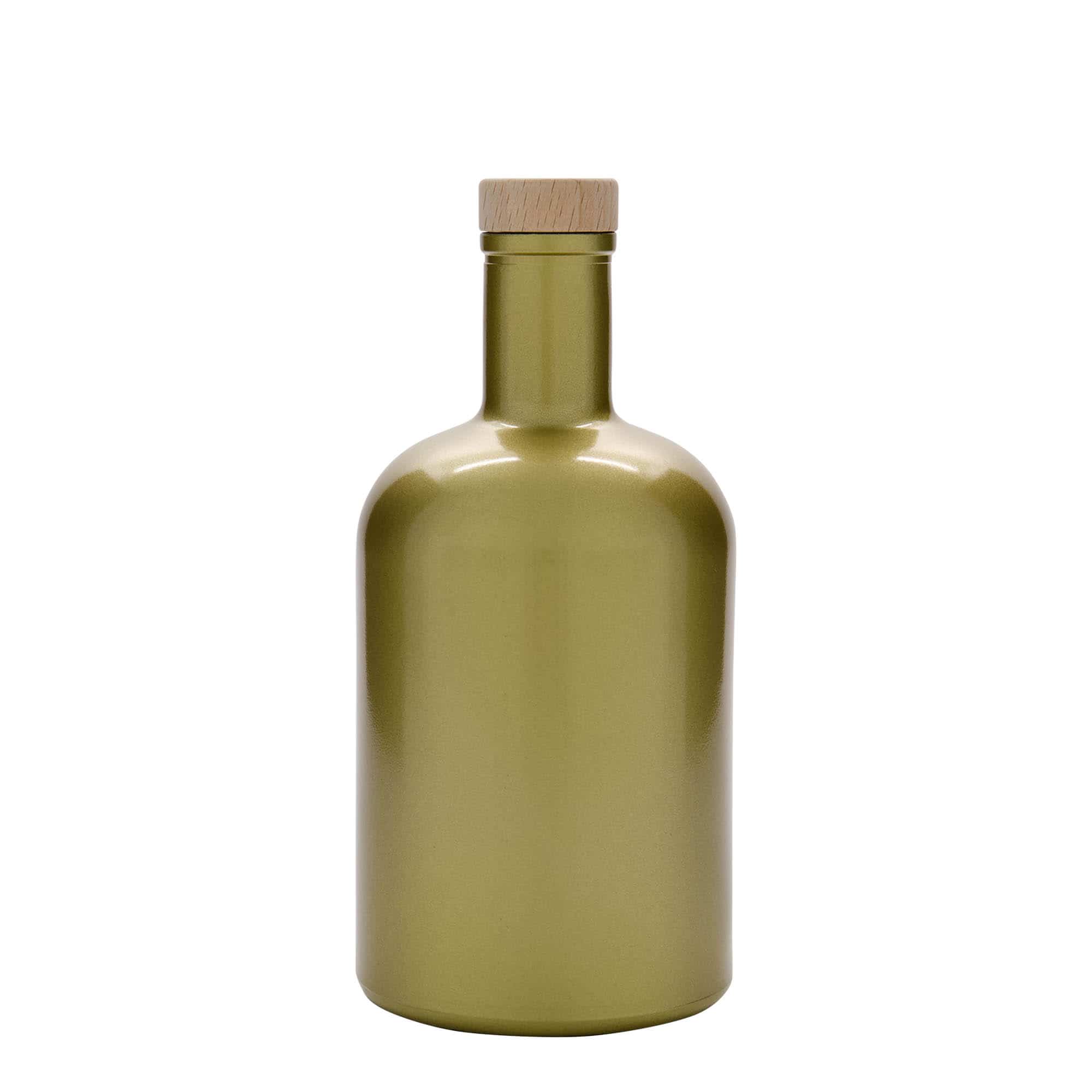 700 ml стъклена бутилка „Gerardino“, златиста, затваряне: коркова тапа