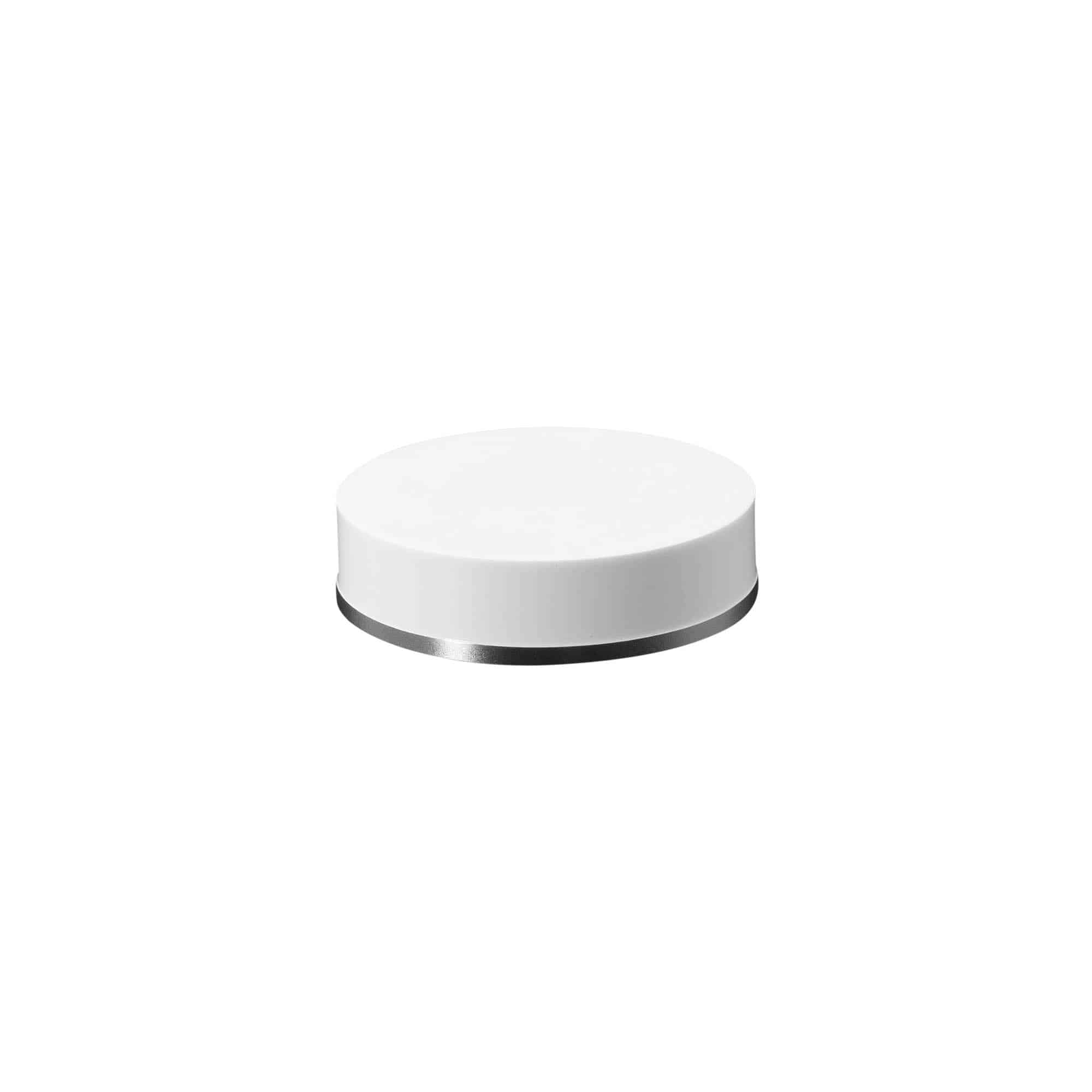 Винтова капачка 30 ml, SAN пластмаса, бяла