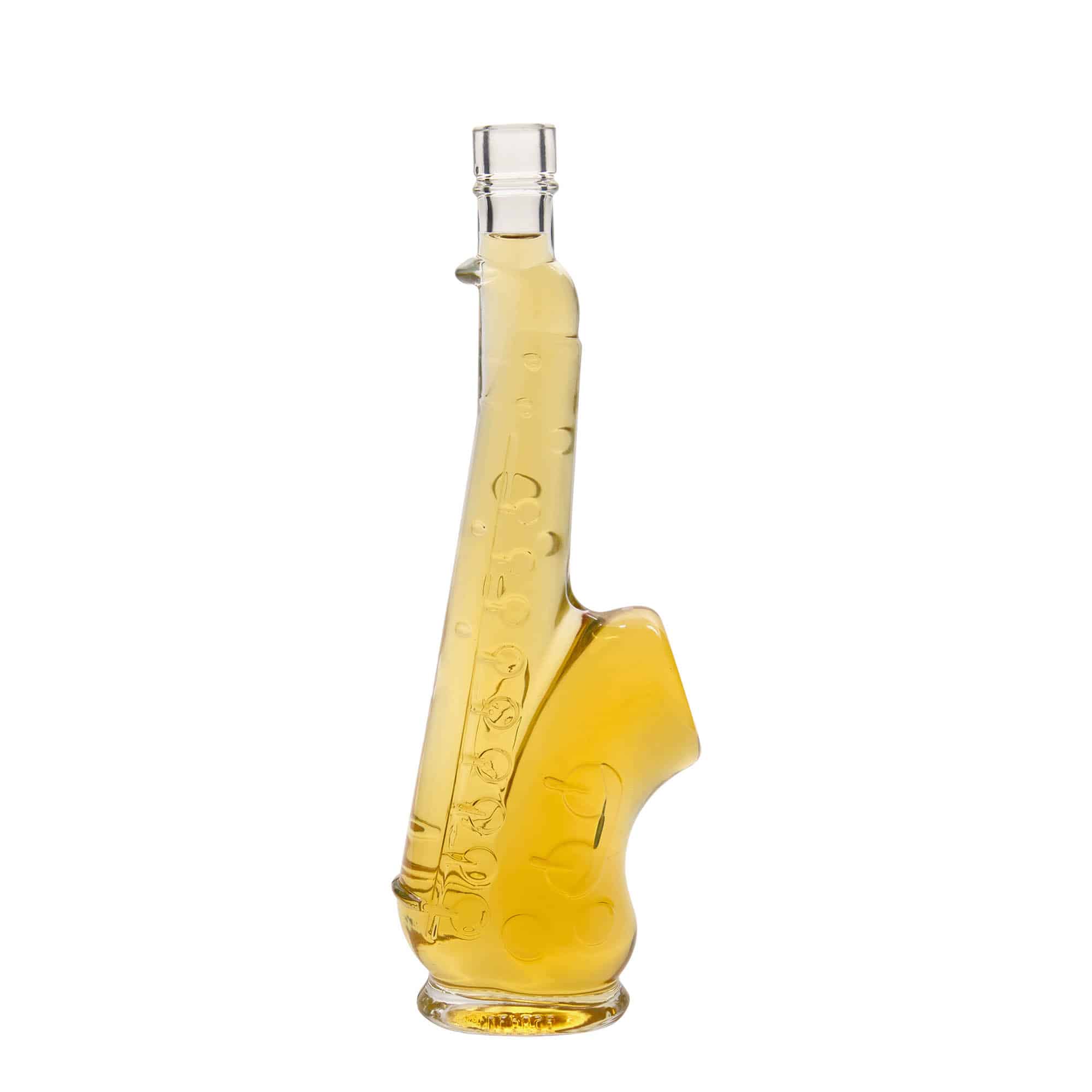 500 ml стъклена бутилка „Саксофон“, затваряне: коркова тапа
