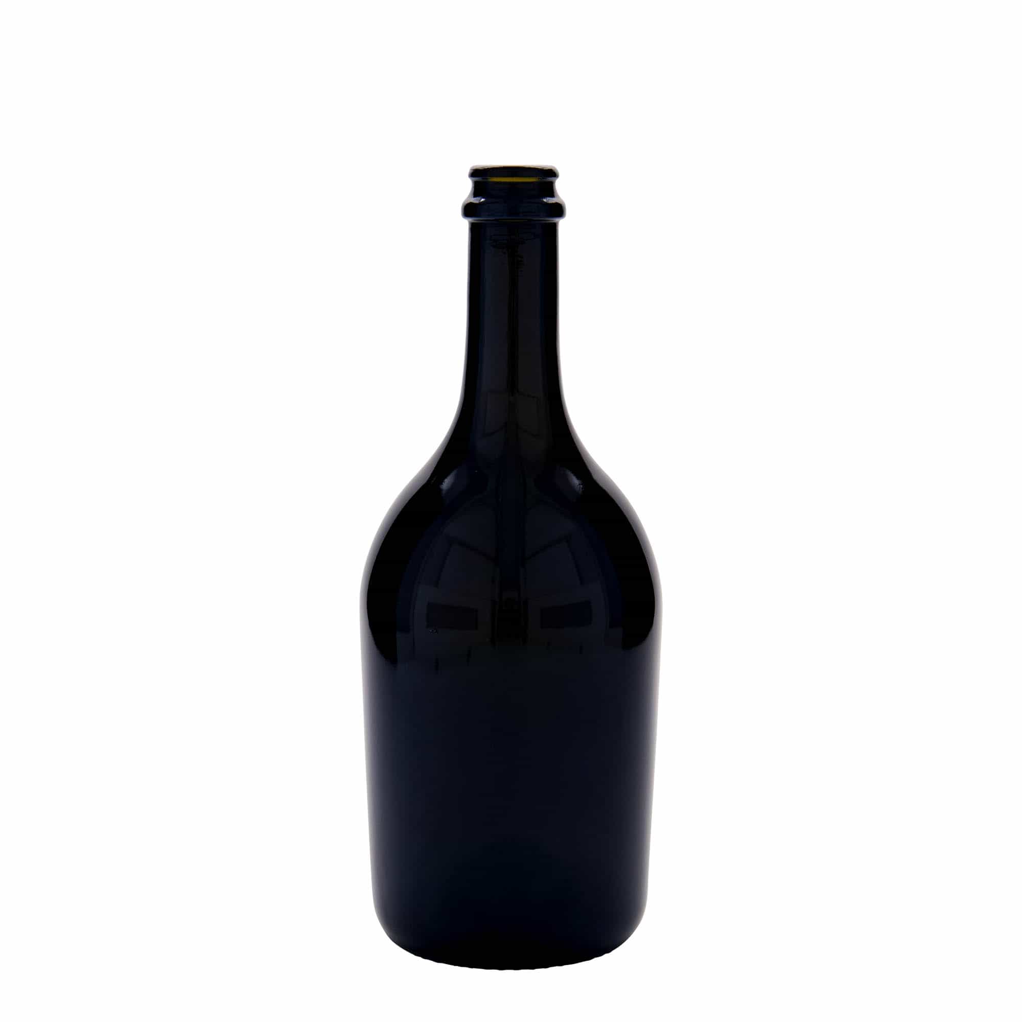 750 ml бутилка за бира/шампанско „Butterfly“, стъклена, антично зелено, затваряне: метална капачка за бутилки 750 ml бутилка за бира/шампанско „Butterfly“, стъклена, антично зелено, затваряне: метална капачка за бутилки