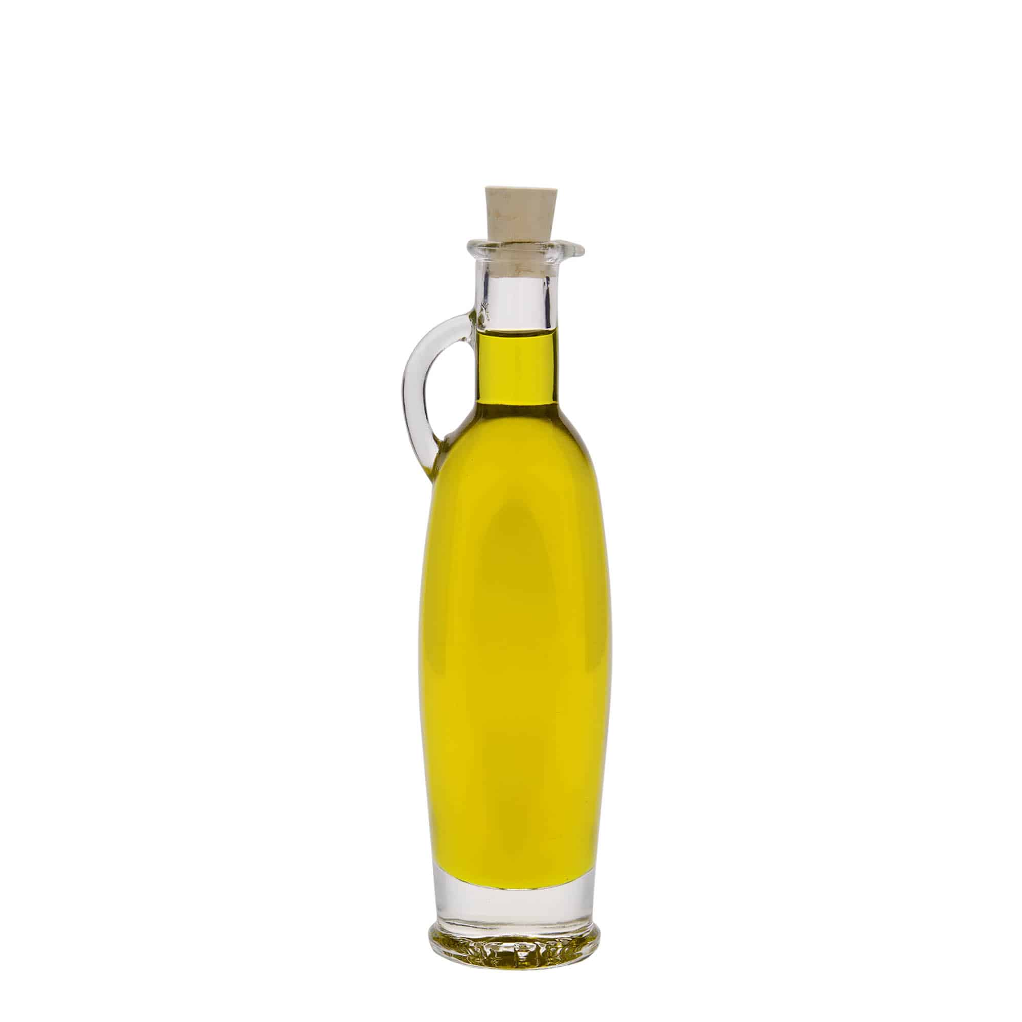 100 ml стъклена бутилка „Eleganta“, овална, затваряне: коркова тапа