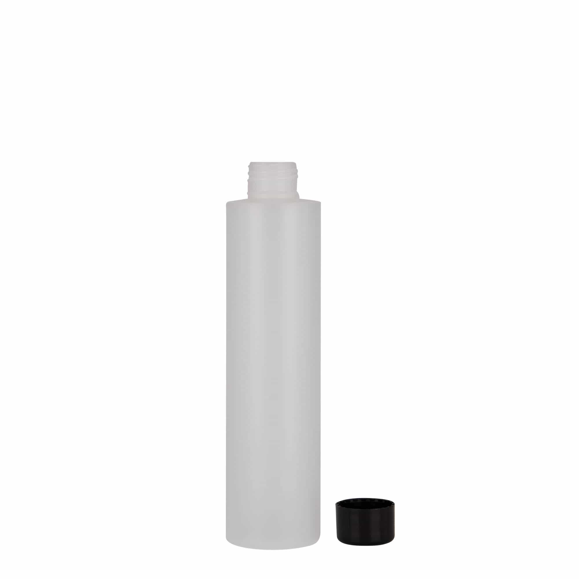 200 ml пластмасова бутилка „Pipe“, HDPE, естествен цвят, затваряне: винтова капачка 24/410