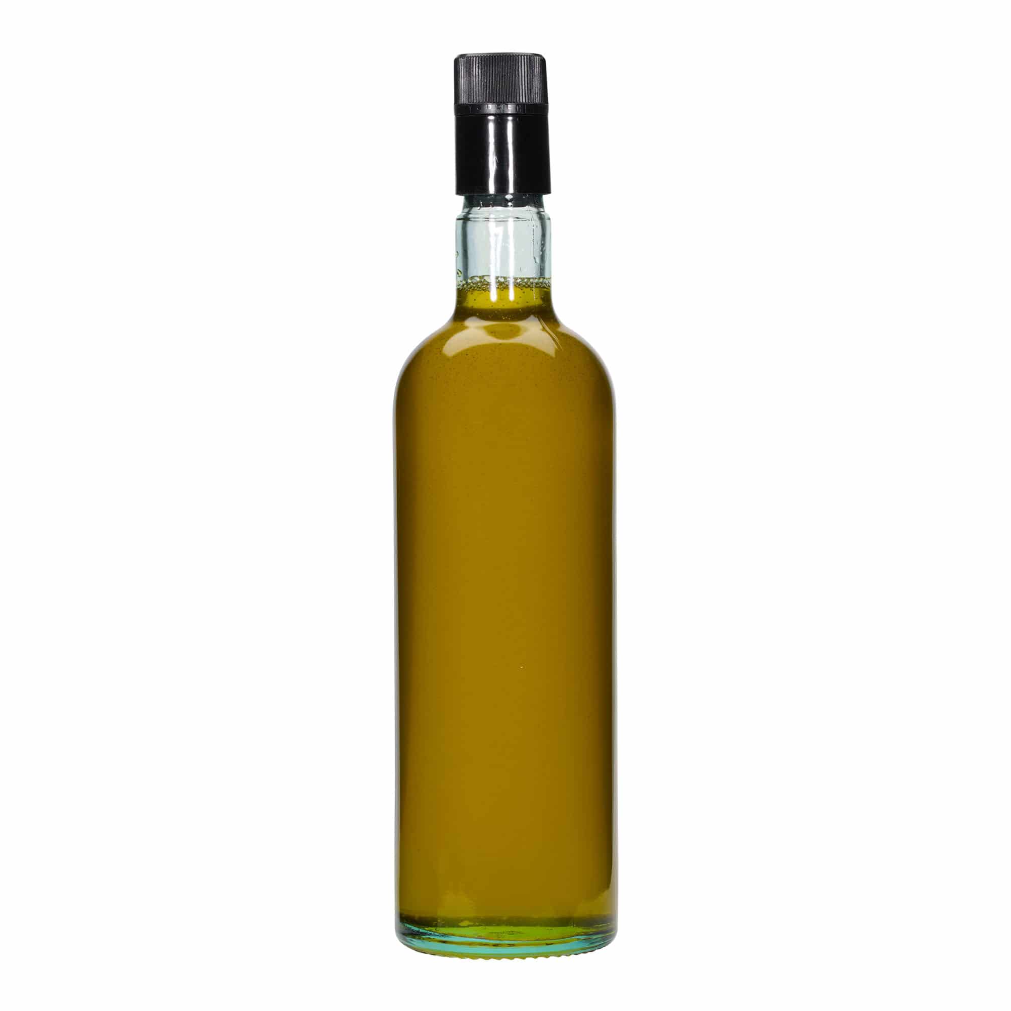 750 ml бутилка за оцет/олио „Willy New“, стъклена, светлозелена, затваряне: без възможност за повторно пълнене