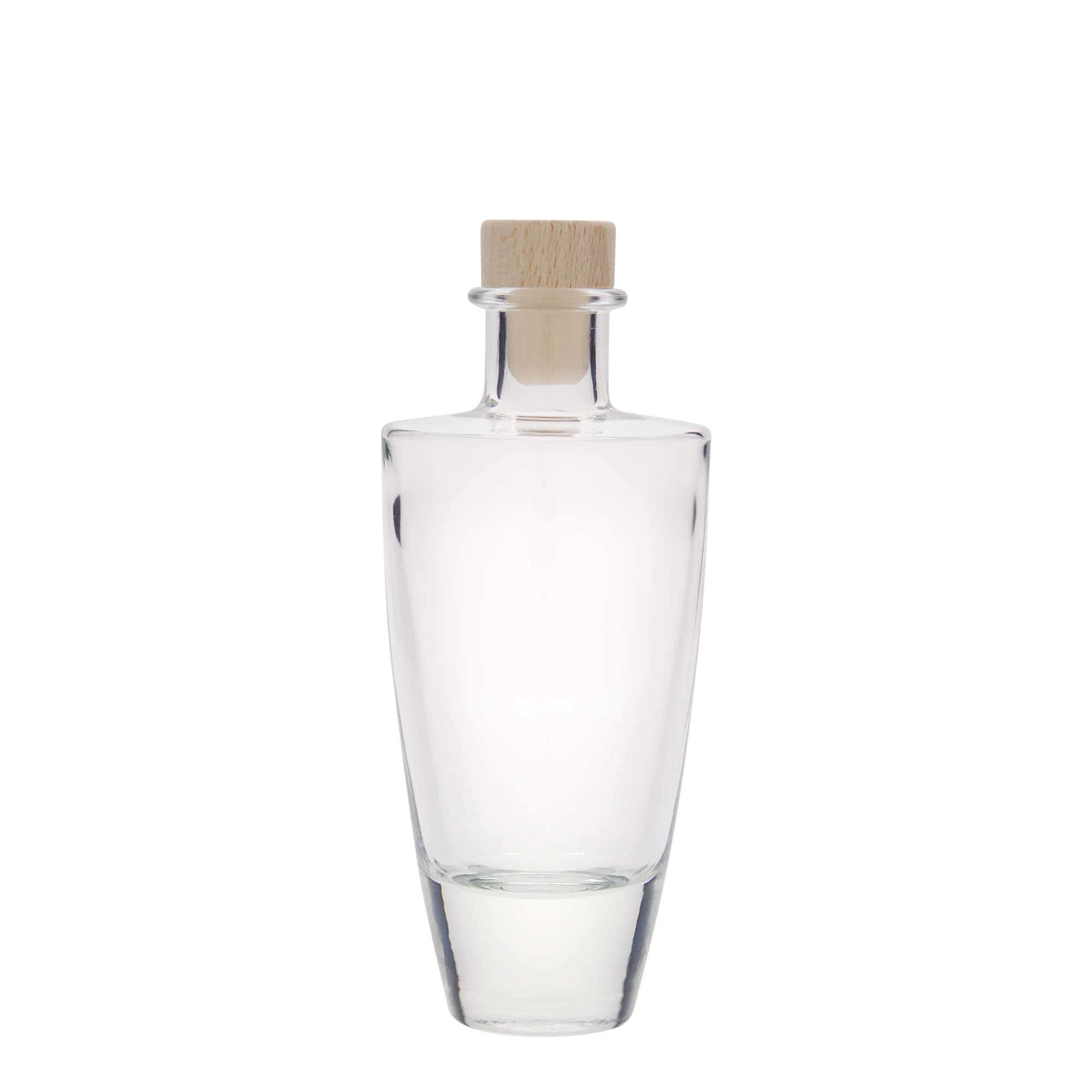 200 ml стъклена бутилка „Vanessa“, овална, затваряне: коркова тапа