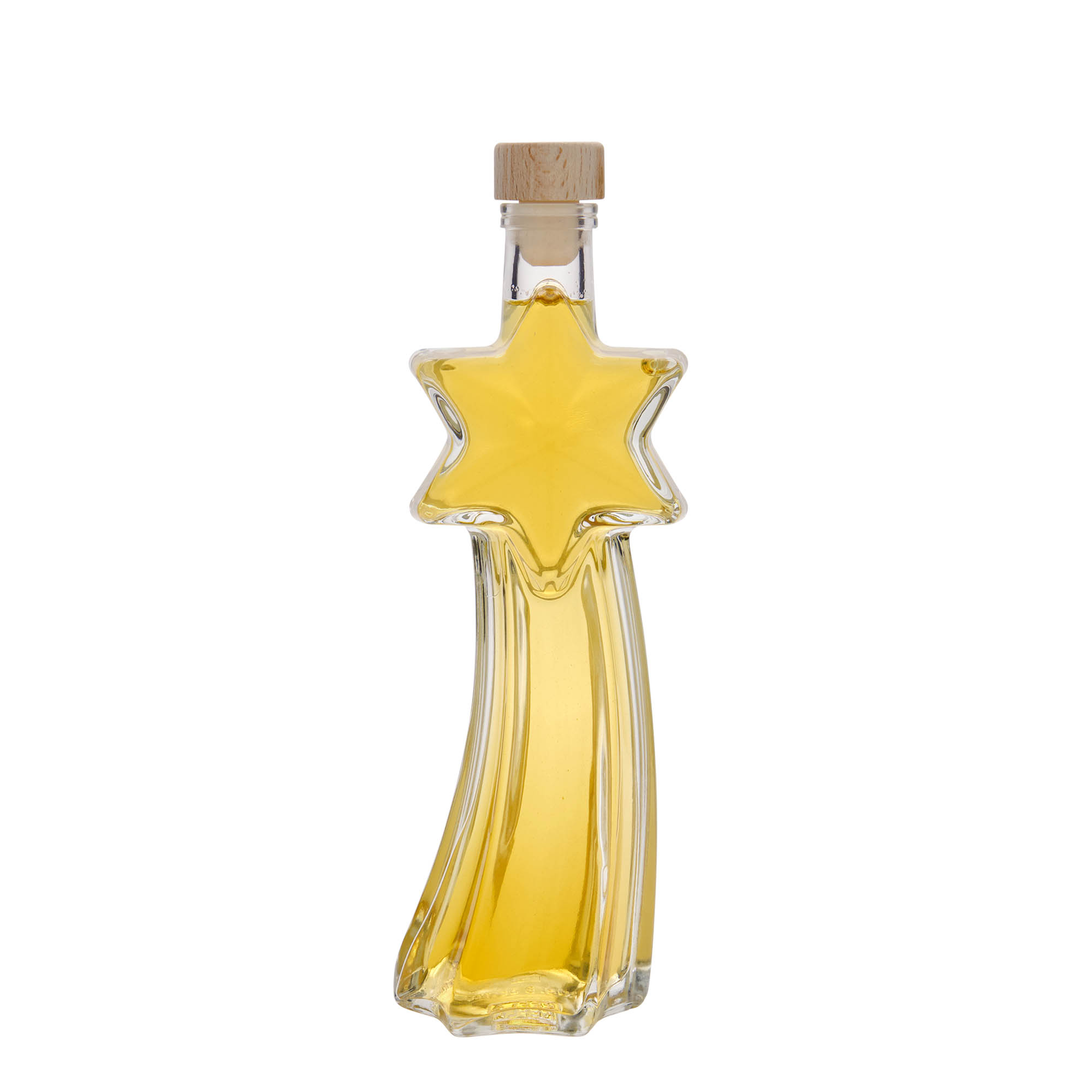 200 мл стъклена бутилка „Стерншнупе“, отвор: корк 200 мл стъклена бутилка „Стерншнупе“, отвор: корк