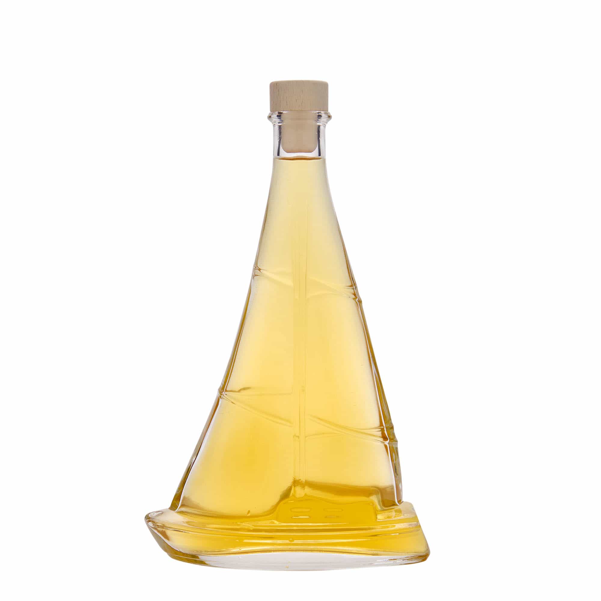 350 ml стъклена бутилка „Платноходка“, затваряне: коркова тапа