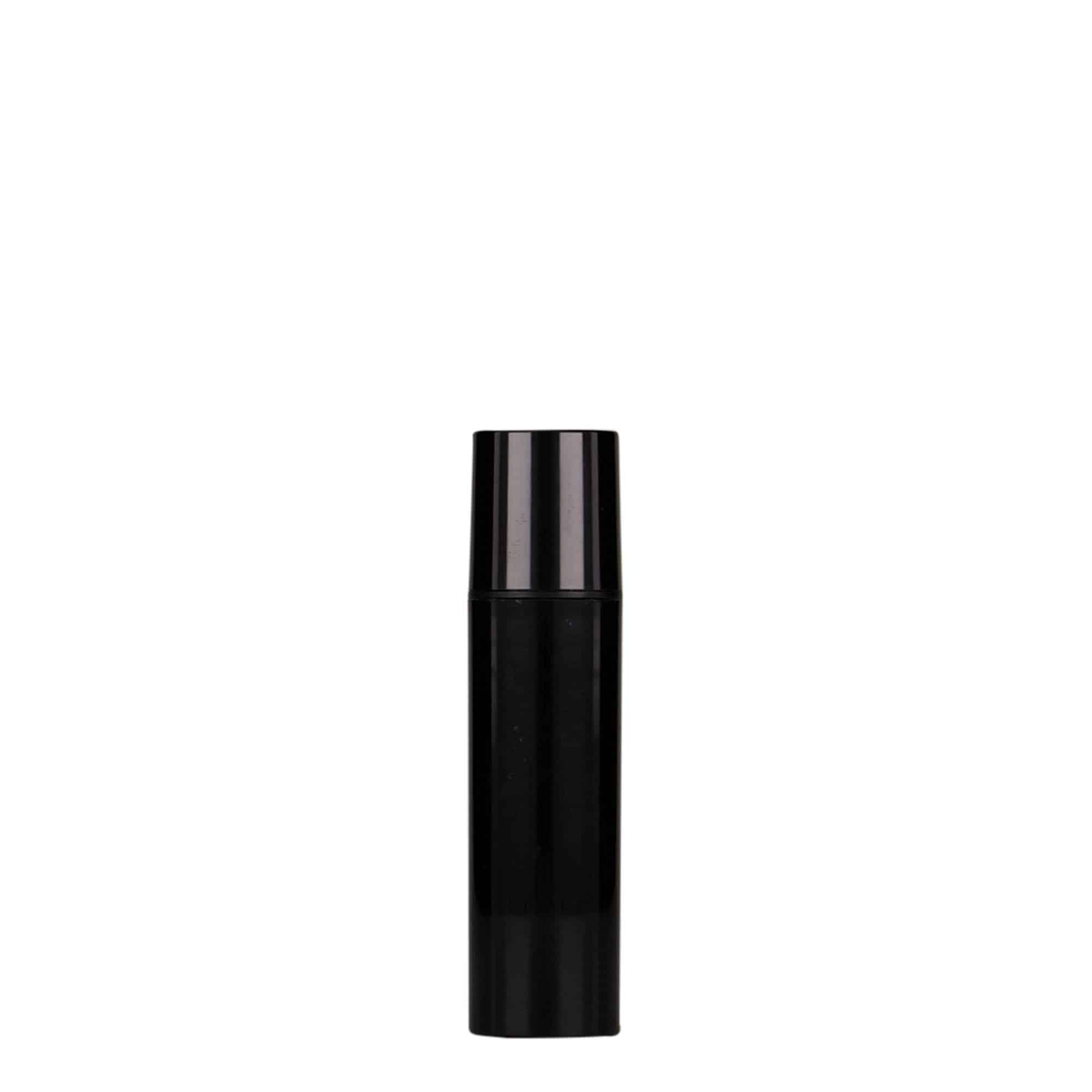 10 ml безвъздушен дозатор „Nano“, PP пластмаса, черен