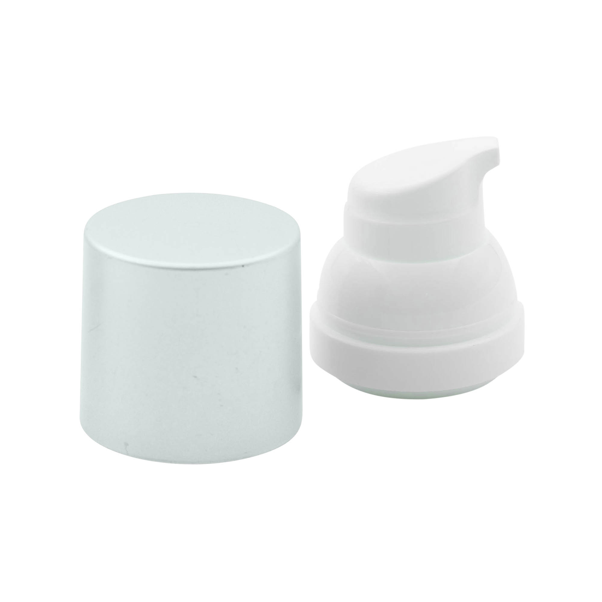 Помпа за диспенсър без въздух 'Mezzo', PP-пластмаса, сребриста Помпа за диспенсър без въздух 'Mezzo', PP-пластмаса, сребриста