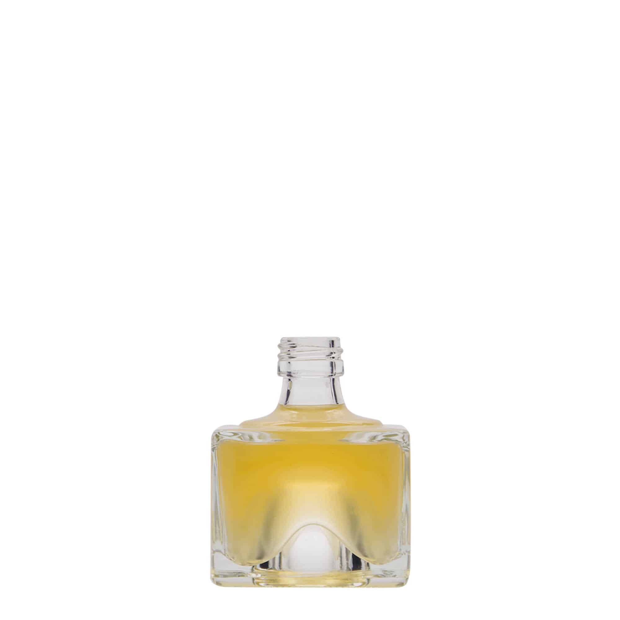 40 ml стъклена бутилка „Cocolores“, квадратна, затваряне: капачка PP 18