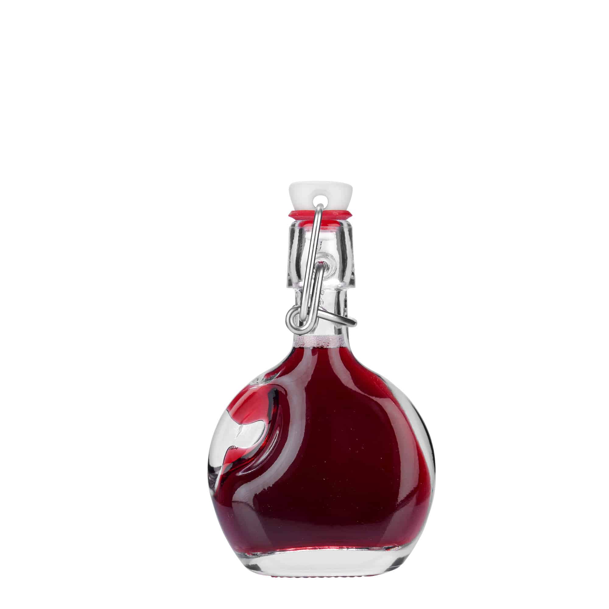 40 ml стъклена бутилка „Lukas“, овална, затваряне: тапа с клипс