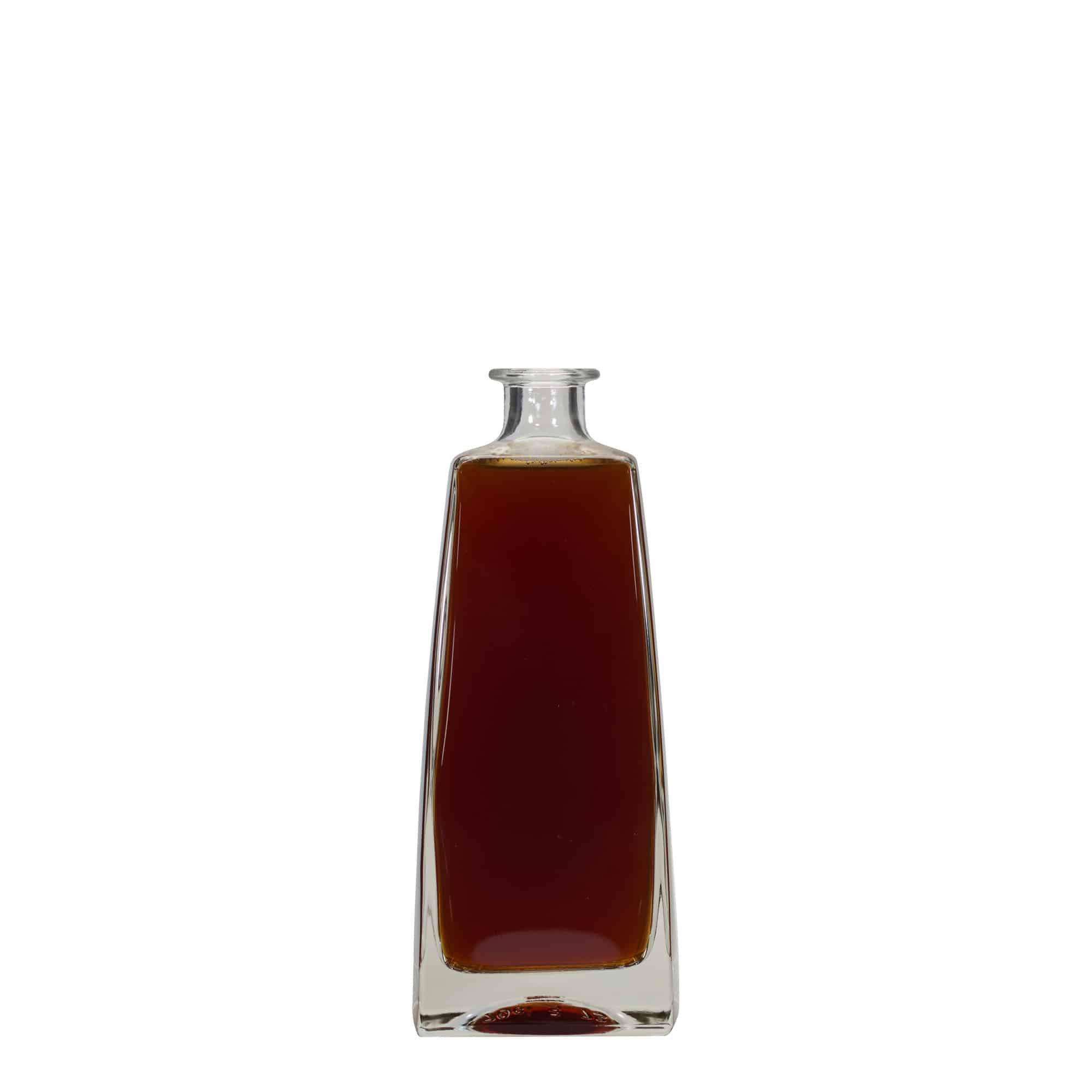 700 ml стъклена бутилка „Timmy“, правоъгълна, затваряне: коркова тапа