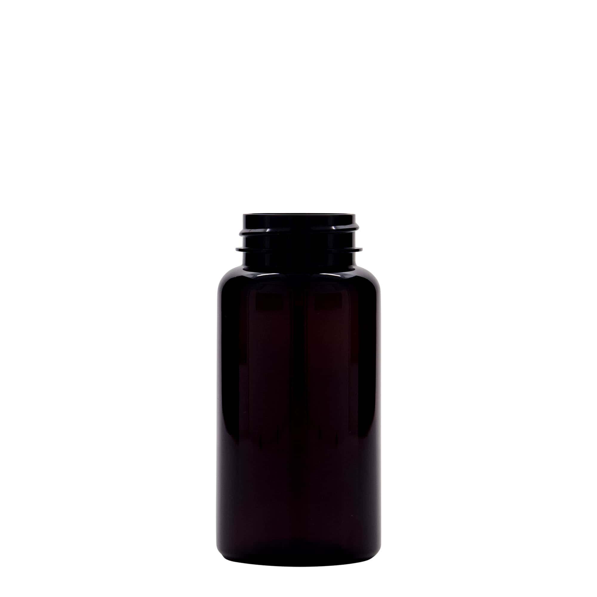 150 ml PET буркан за лекарства, пластмасов, кафяв, затваряне: винтова капачка GPI 38/400 150 ml PET буркан за лекарства, пластмасов, кафяв, затваряне: винтова капачка GPI 38/400
