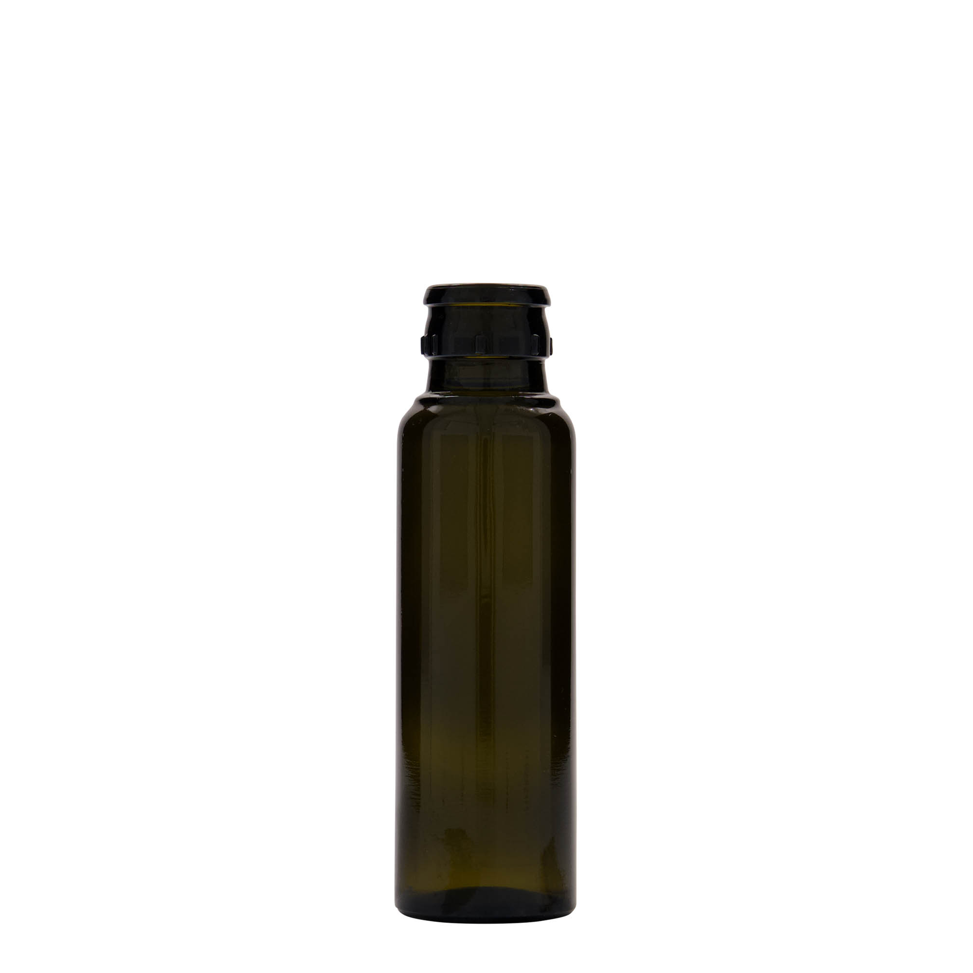 100 ml бутилка за оцет/олио „Willy New“, стъклена, антично зелено, затваряне: без възможност за повторно пълнене