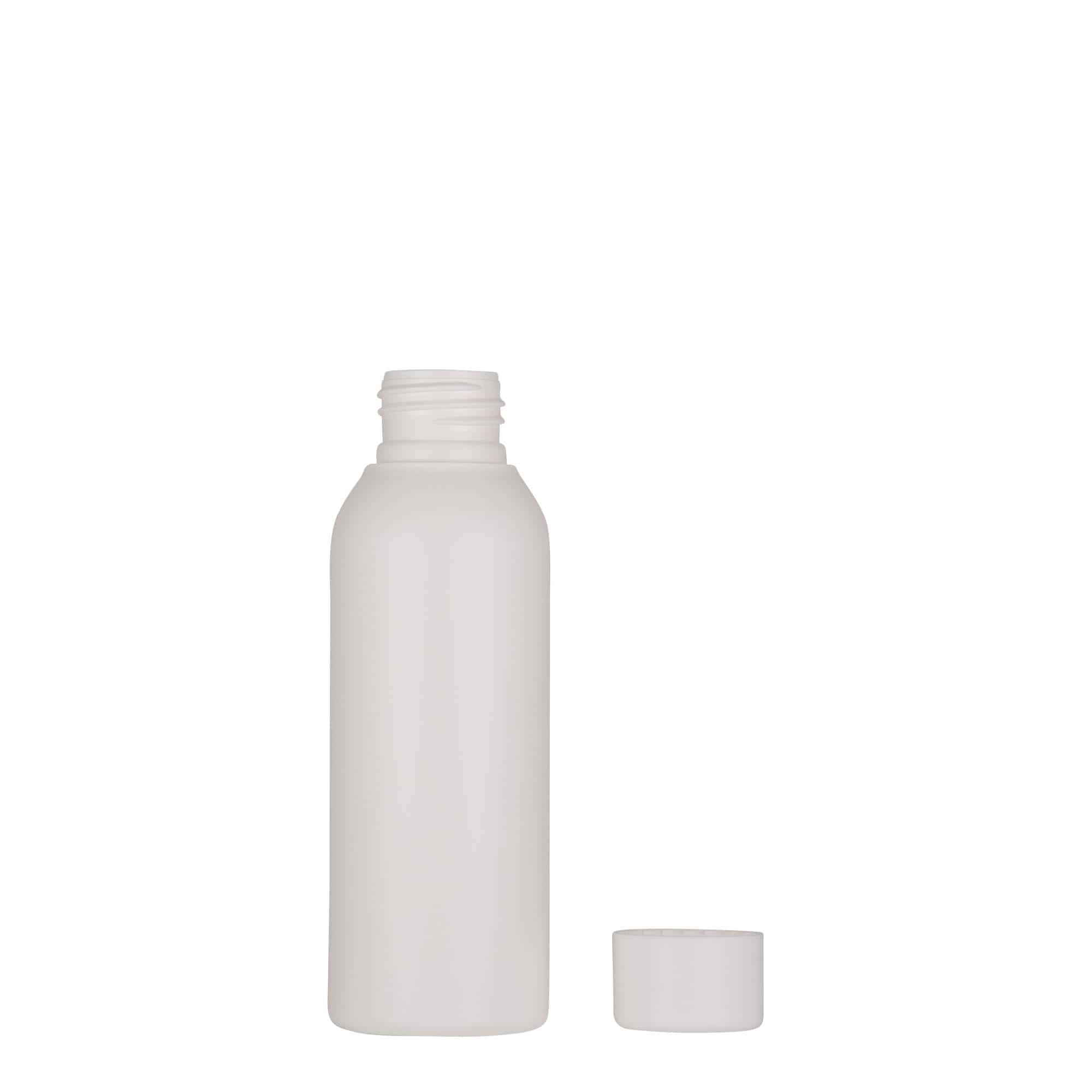 100 ml пластмасова бутилка „Tuffy“, HDPE, бяла, затваряне: винтова капачка 24/410