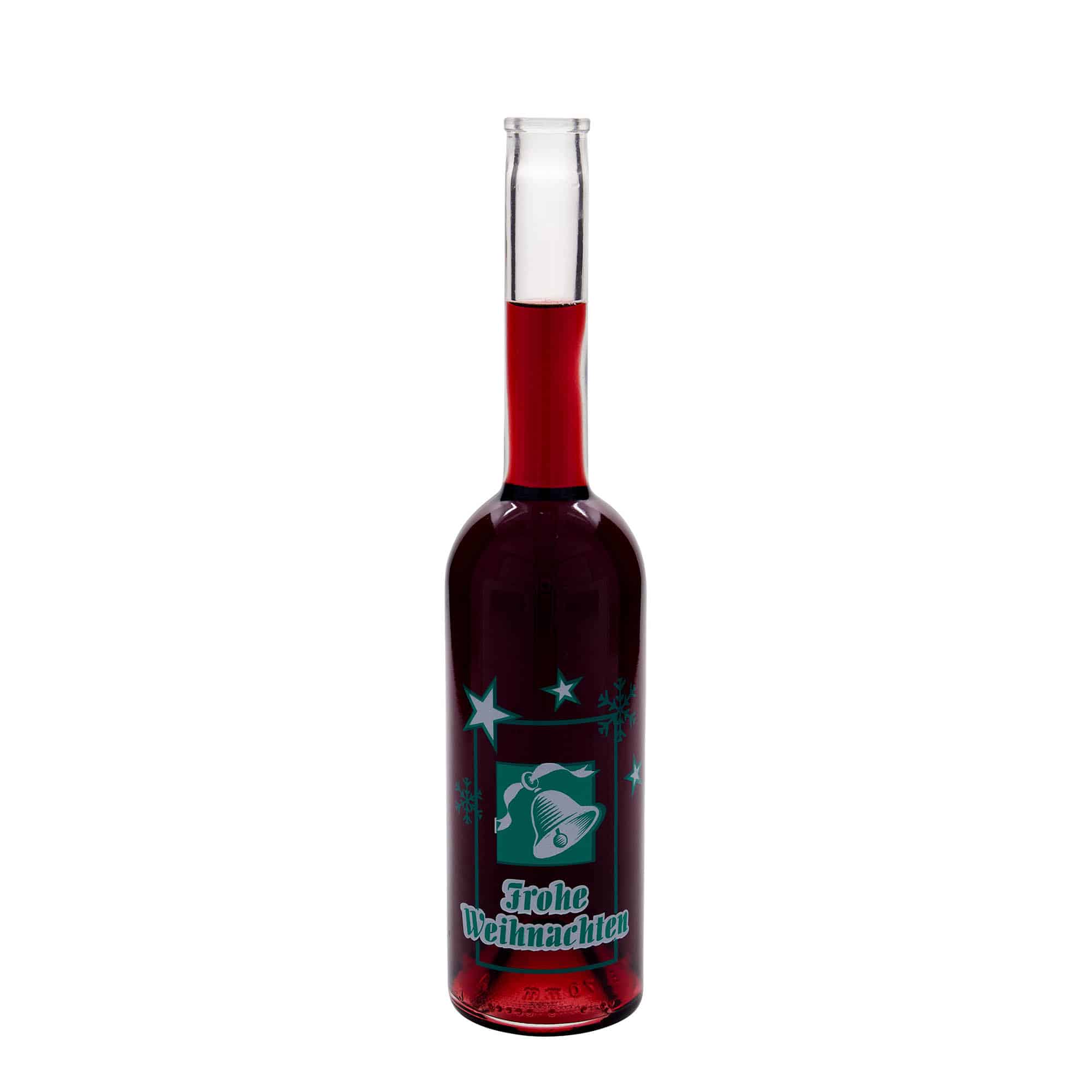 500 ml стъклена бутилка „Опера“, мотив: Весела Коледа, затваряне: коркова тапа