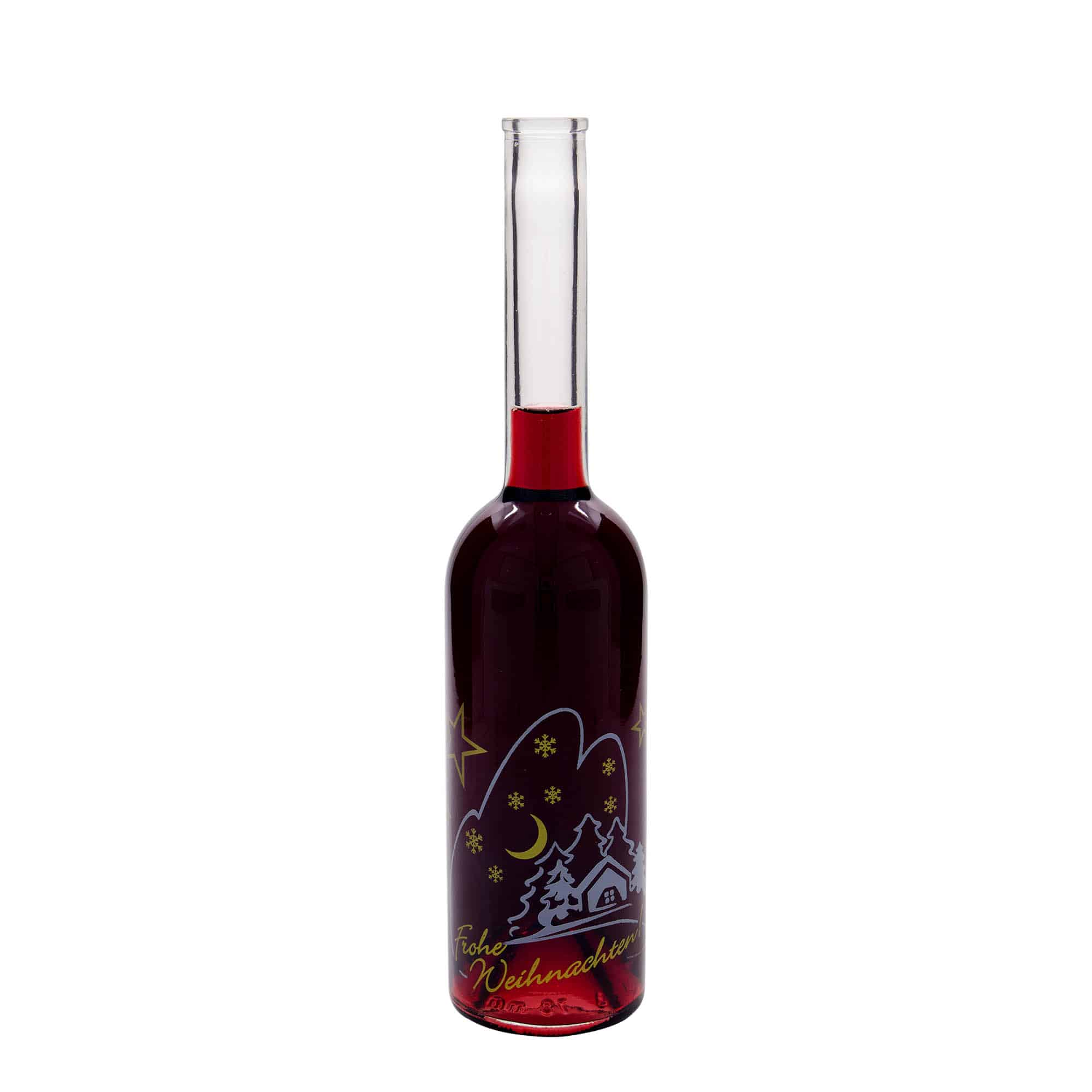 500 ml стъклена бутилка „Опера“, мотив: Коледна идилия, затваряне: коркова тапа