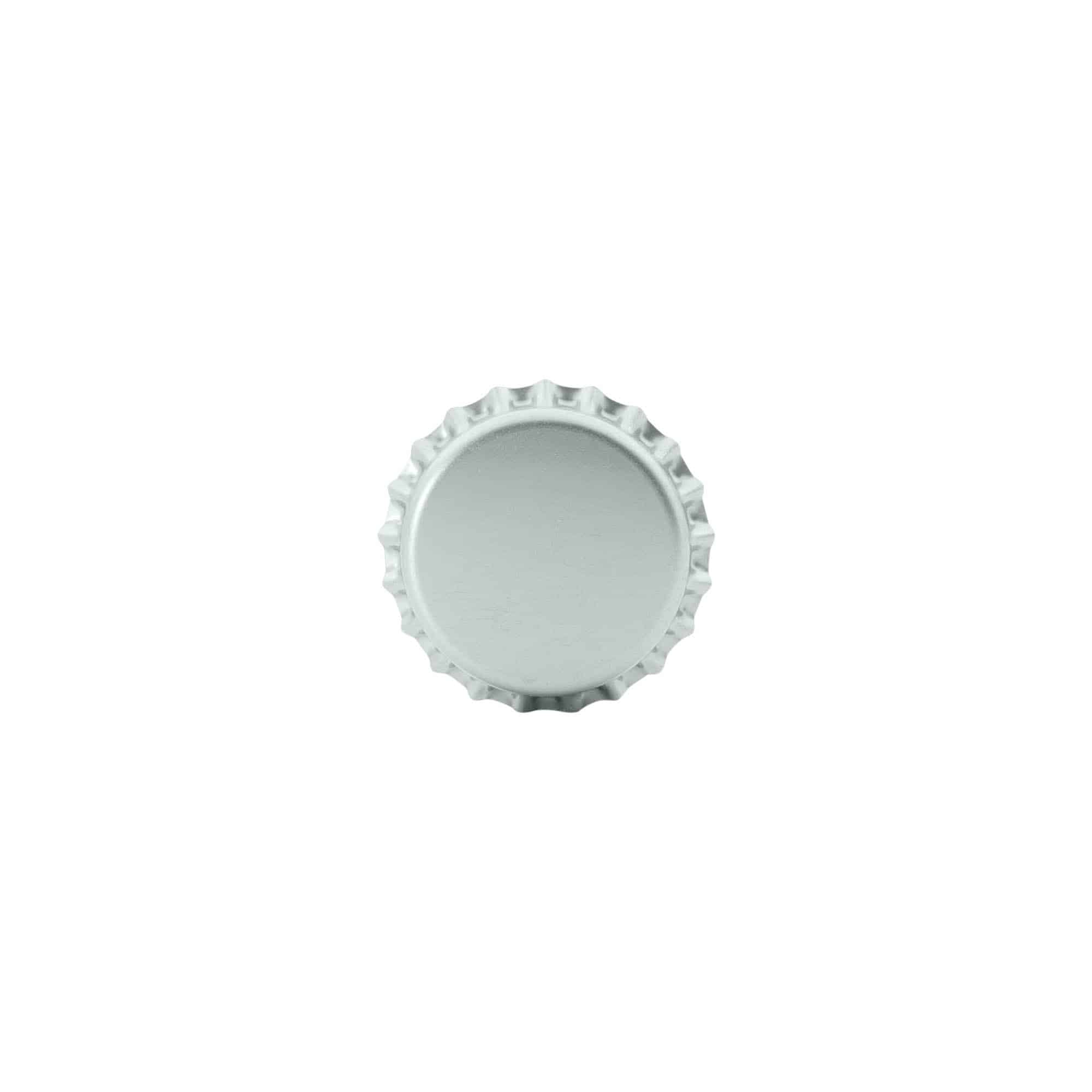 Капачка за бутилки 26 mm, метална, сребриста