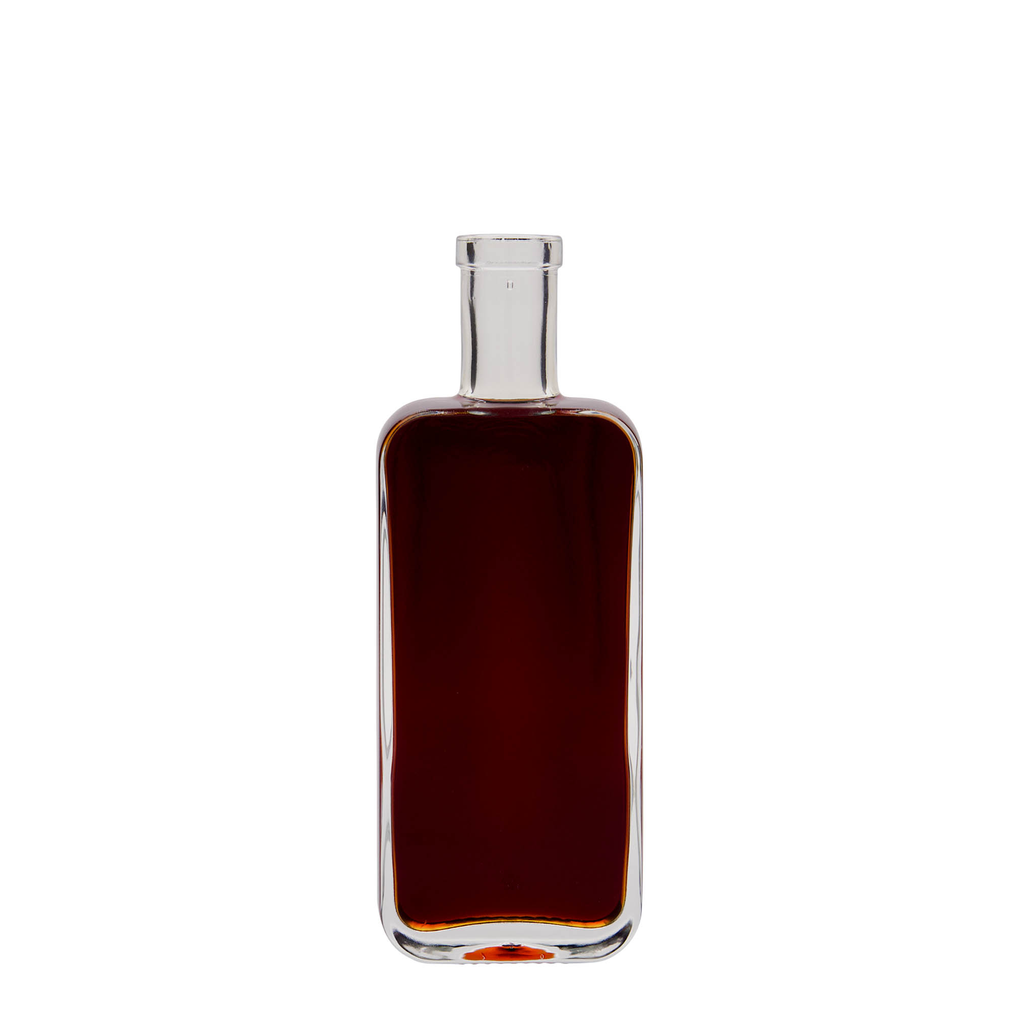 200 ml стъклена бутилка „Nice“, правоъгълна, затваряне: коркова тапа