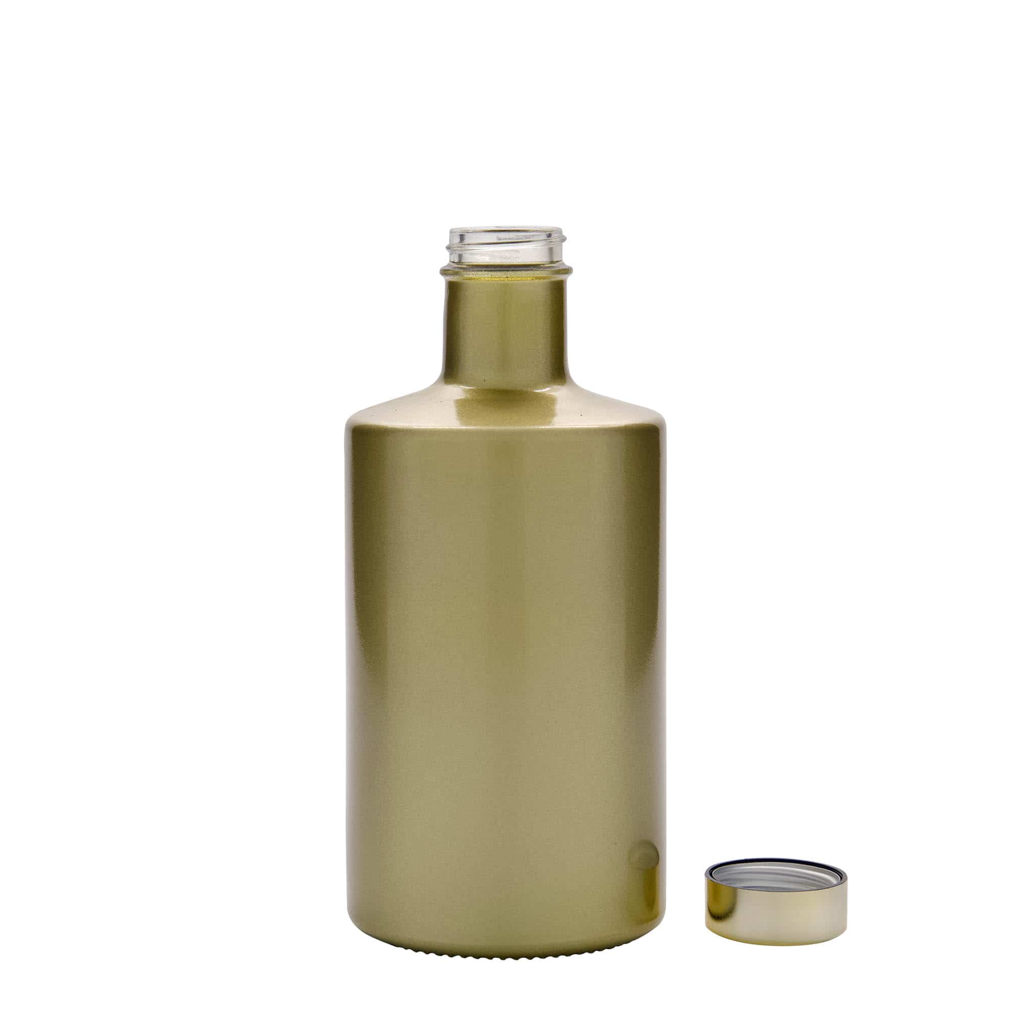 500 ml стъклена бутилка „Caroline“, златиста, затваряне: винтова капачка GPI 33