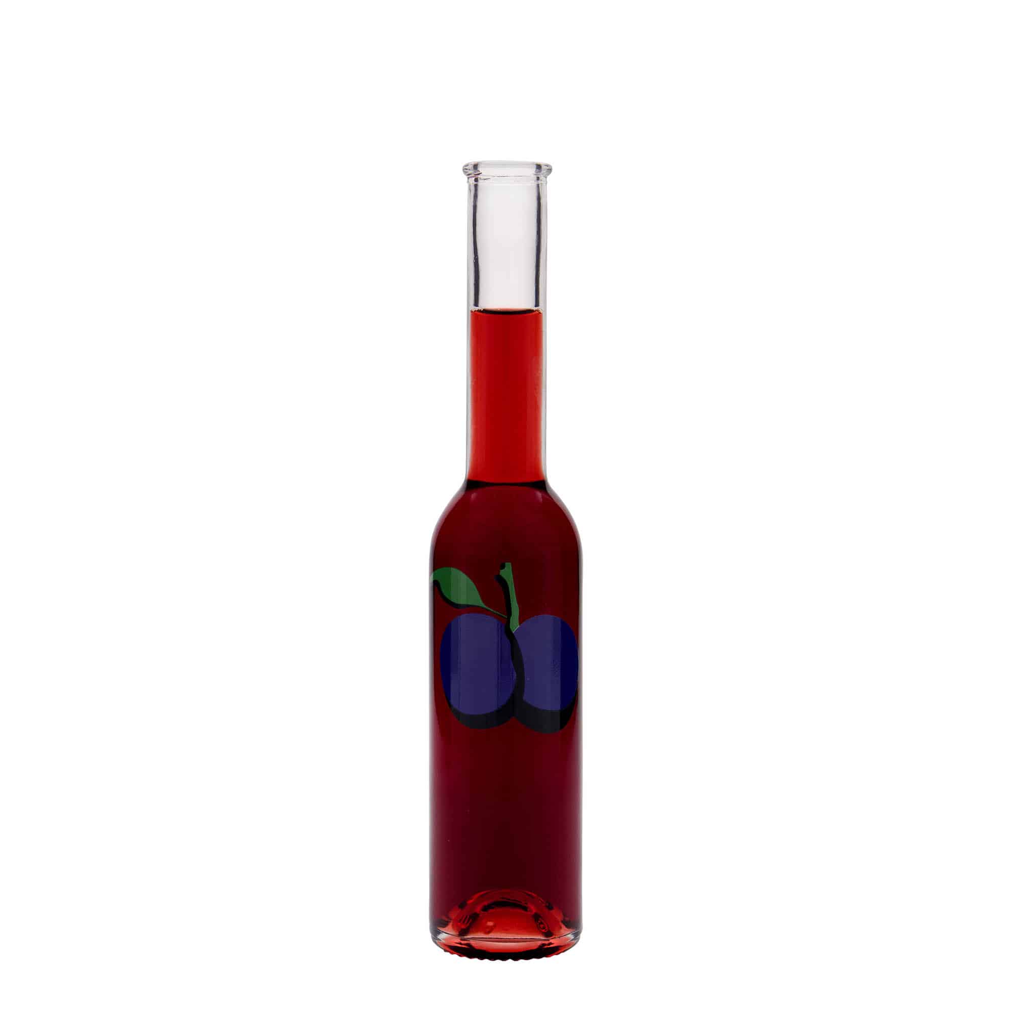 200 ml стъклена бутилка „Опера“, мотив: слива, затваряне: коркова тапа