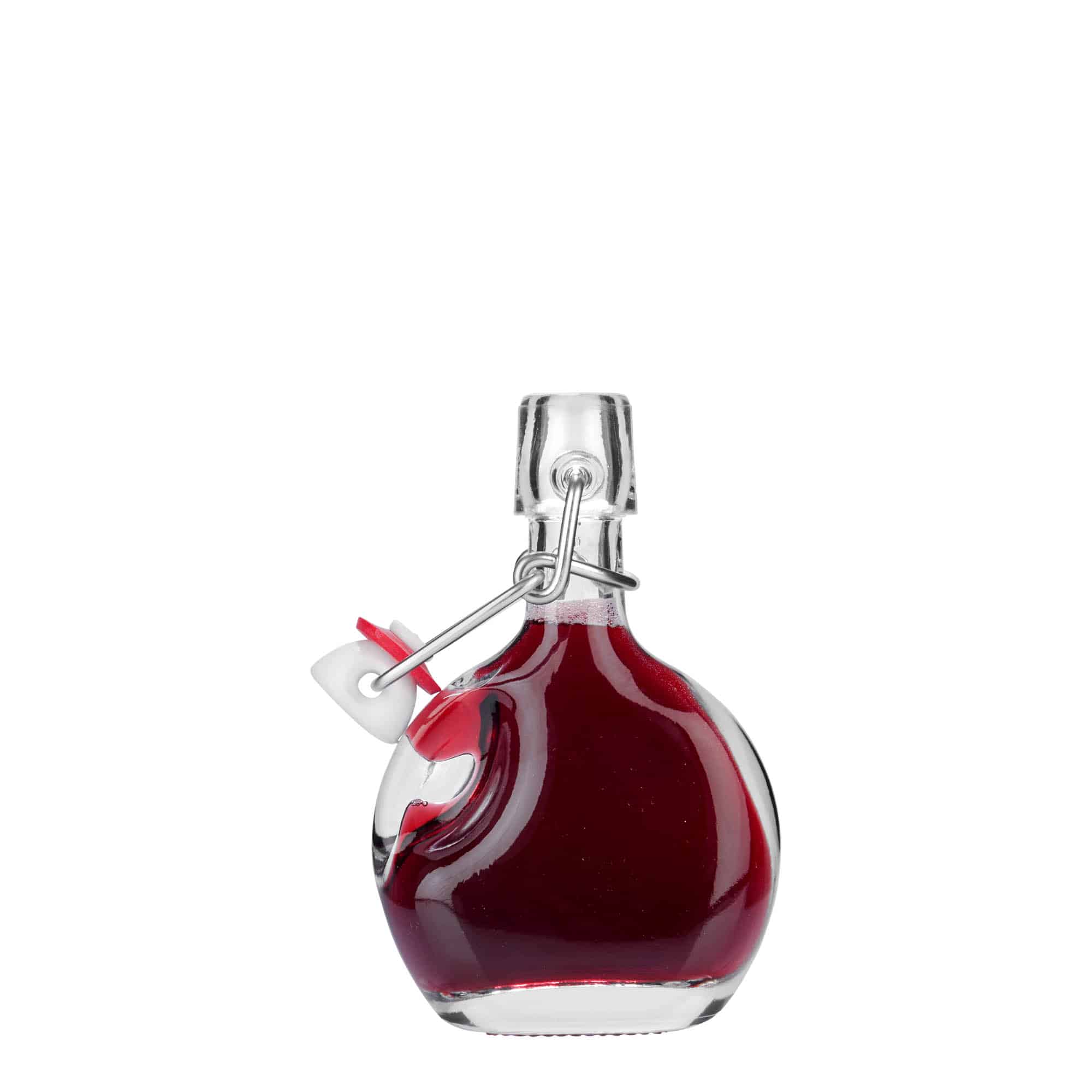 40 ml стъклена бутилка „Lukas“, овална, затваряне: тапа с клипс