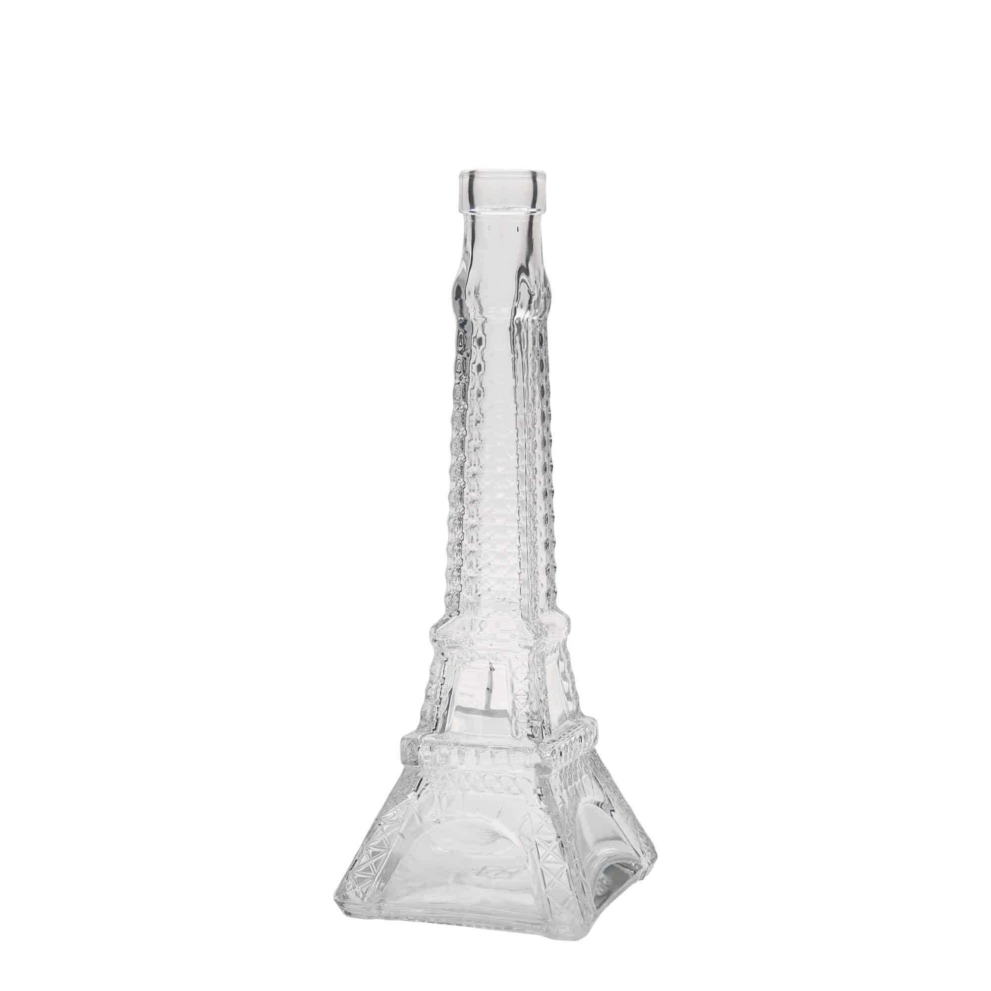 200 ml стъклена бутилка „Айфеловата кула“, затваряне: коркова тапа