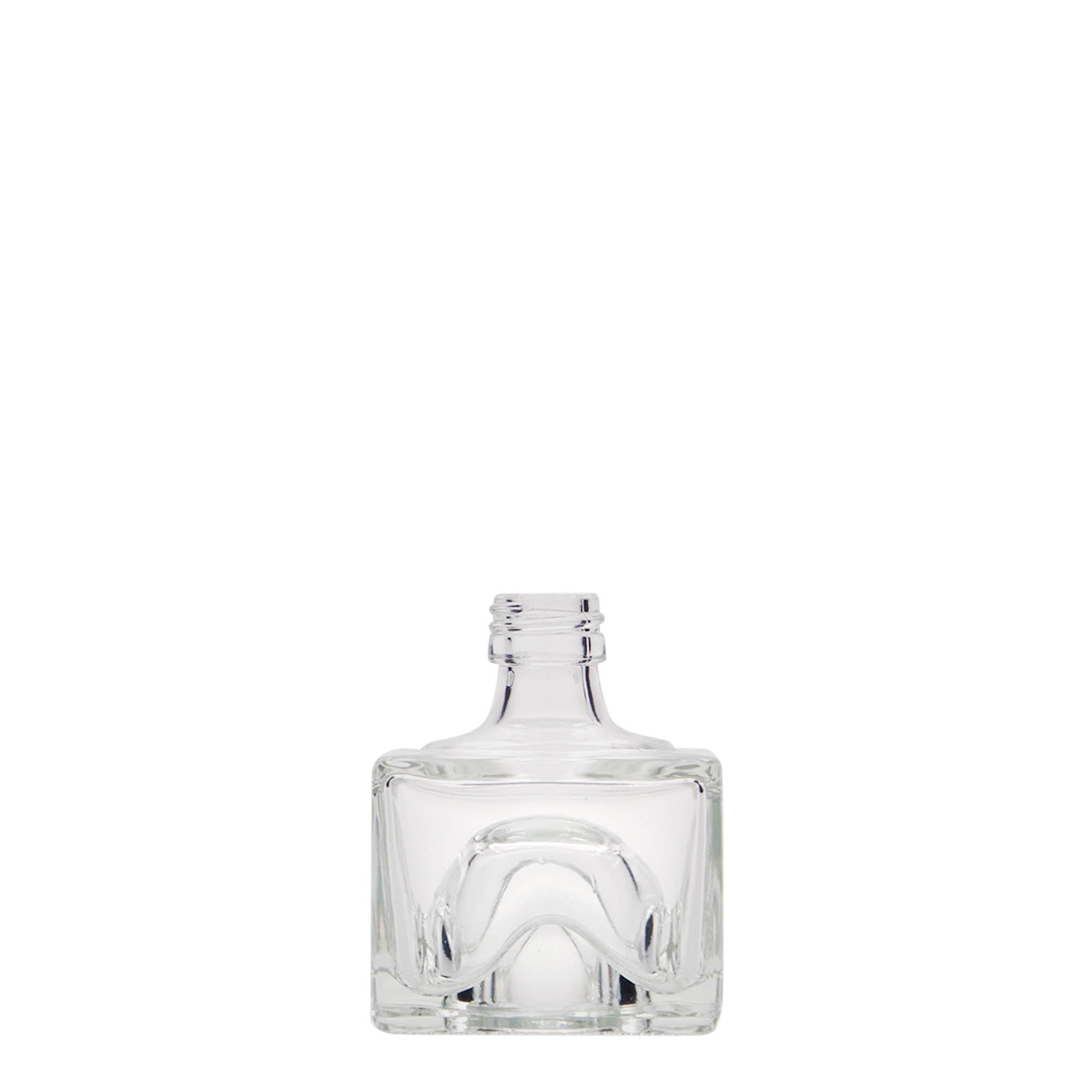 40 ml стъклена бутилка „Cocolores“, квадратна, затваряне: капачка PP 18