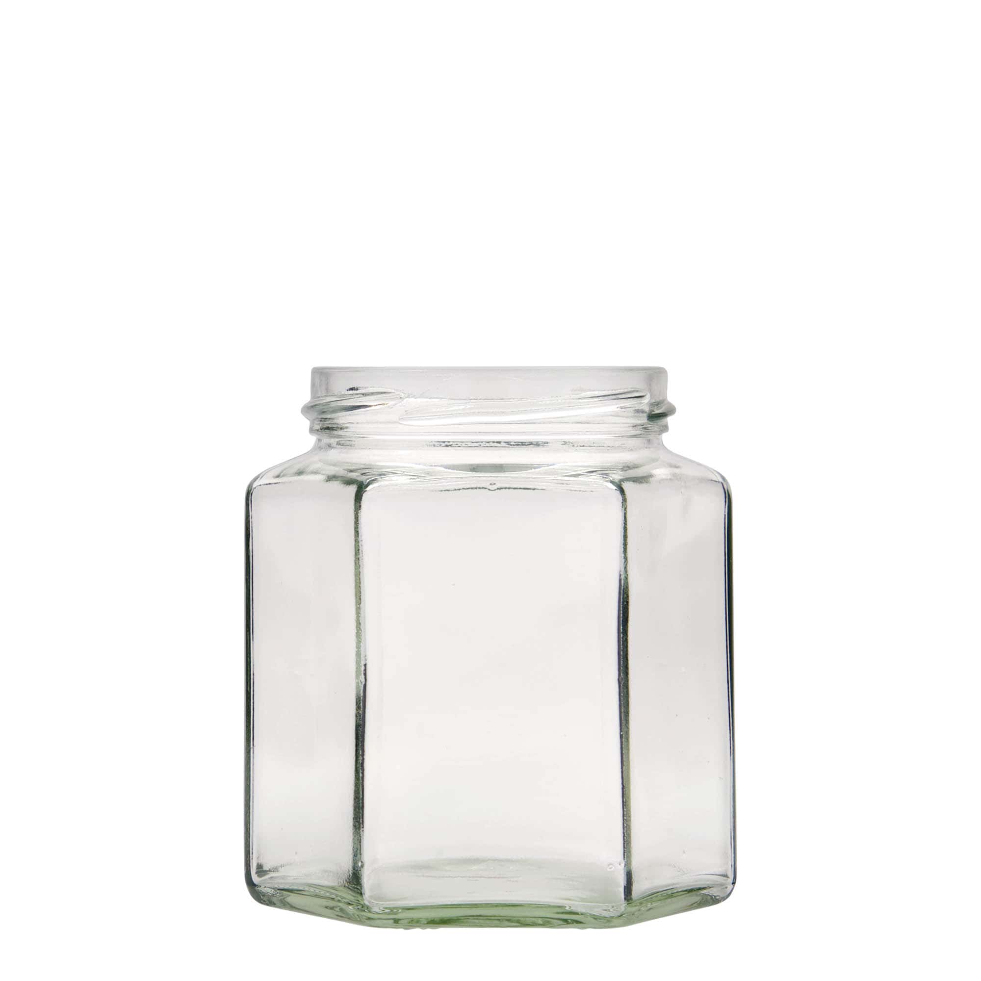 390 ml шестоъгълен буркан, затваряне: винтов капак Twist-Off (TO 70) 390 ml шестоъгълен буркан, затваряне: винтов капак Twist-Off (TO 70)