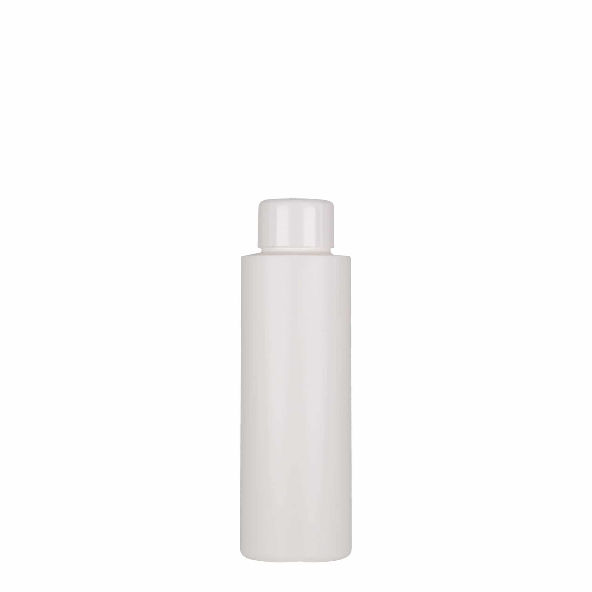 100 ml пластмасова бутилка „Pipe“, екологична HDPE, бяла, затваряне: винтова капачка GPI 24/410
