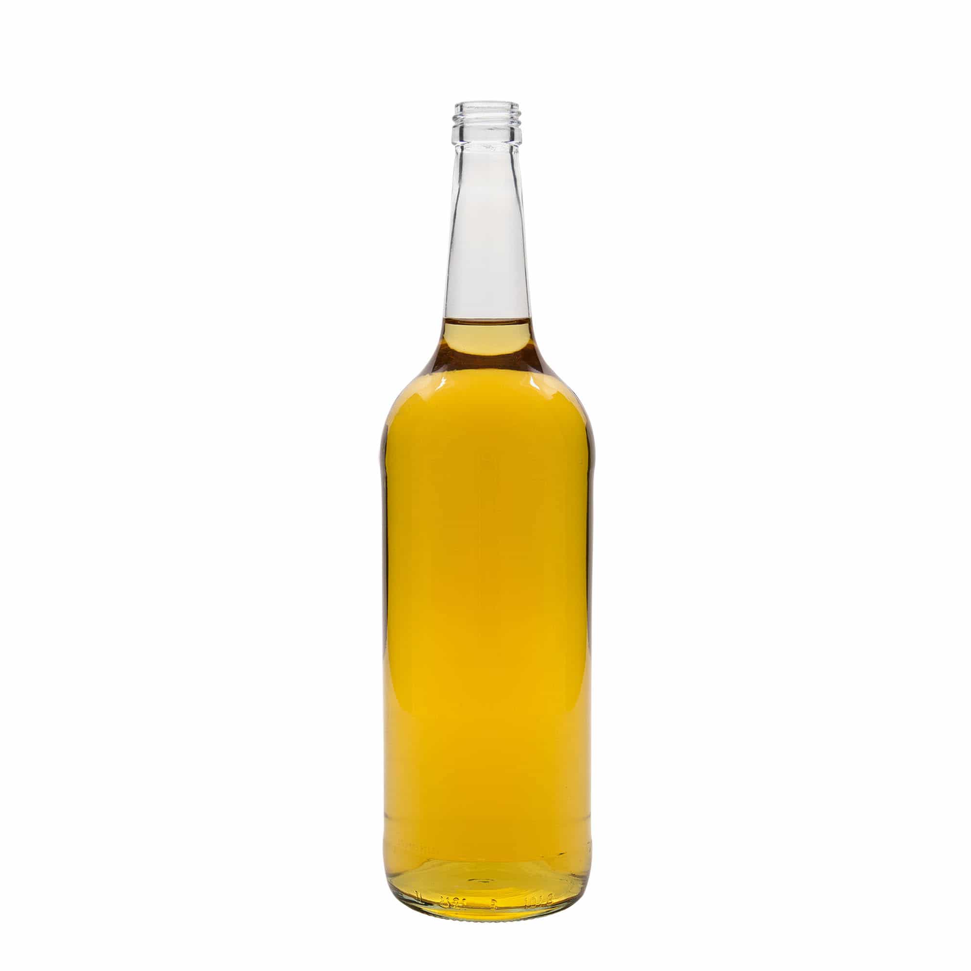 1000 ml стъклена бутилка с право гърло, затваряне: коркова тапа
